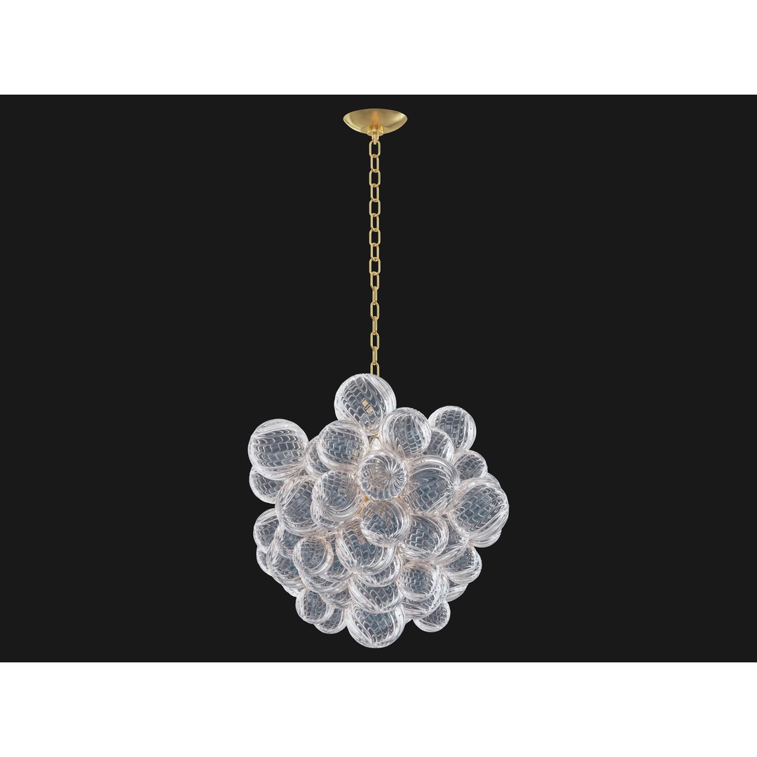 RH Talia Linear Chandelier 63 3D Model – Modern Lighting Fixture, FBX/OBJ - View 9