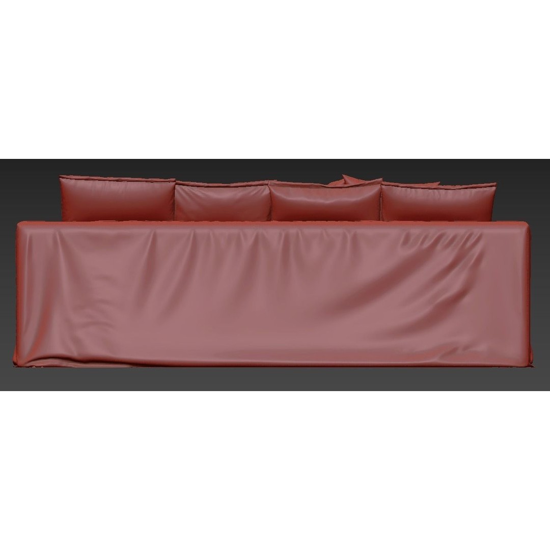 Le Grand Air Sofa 3D Model – Modern Design, PBR Textures, FBX & More - View 15