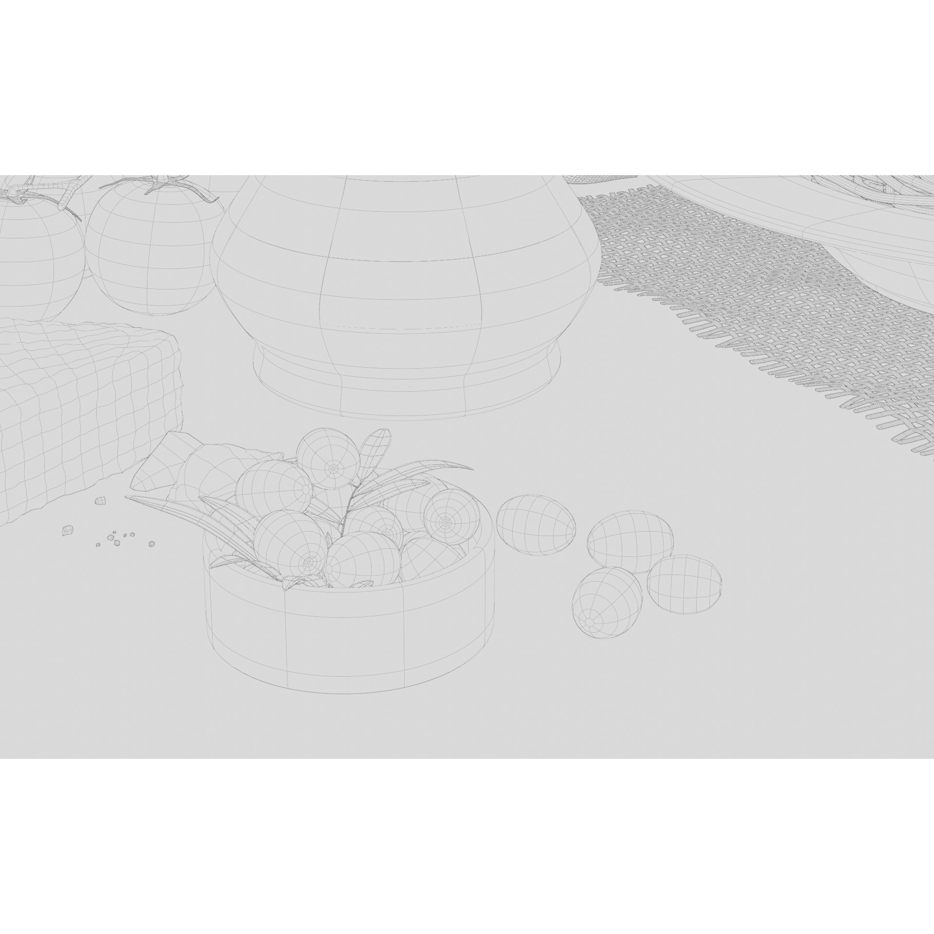 Pasta Plate Scene - Game-Ready 3D Model - View 13