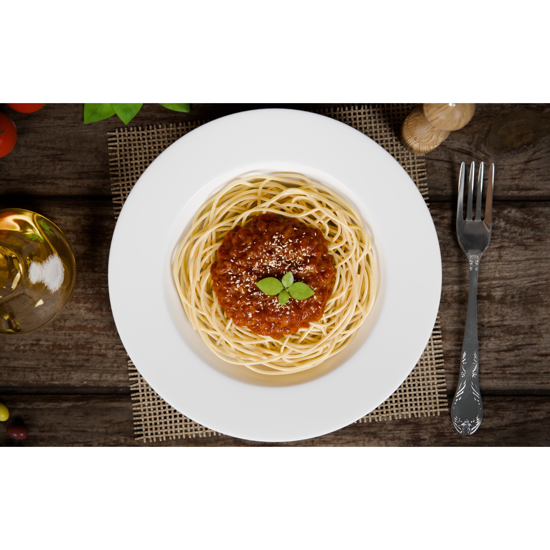 Pasta Plate Scene - Game-Ready 3D Model - View 5