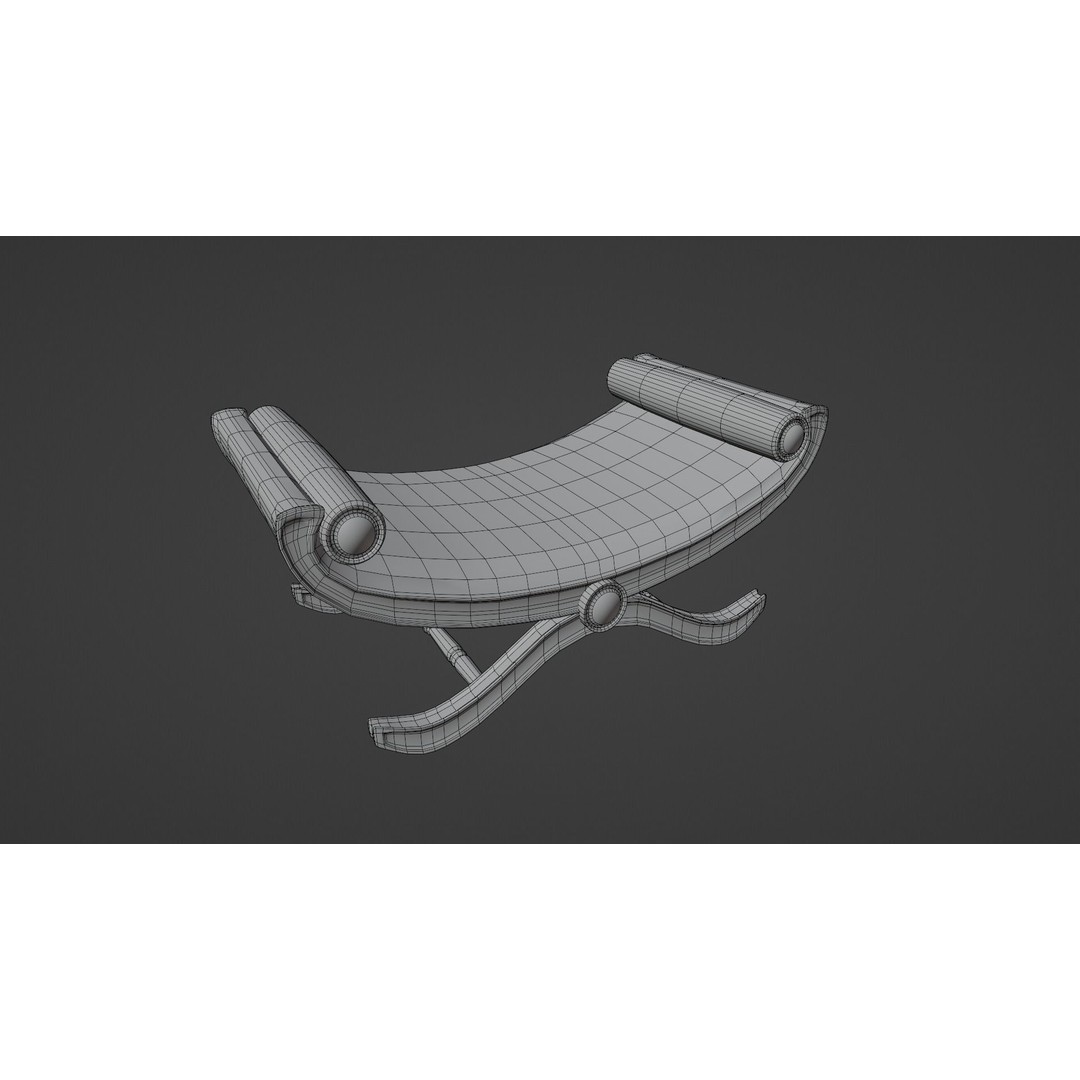 Window Seat 3D Model – Low Poly Furniture Asset, FBX & OBJ