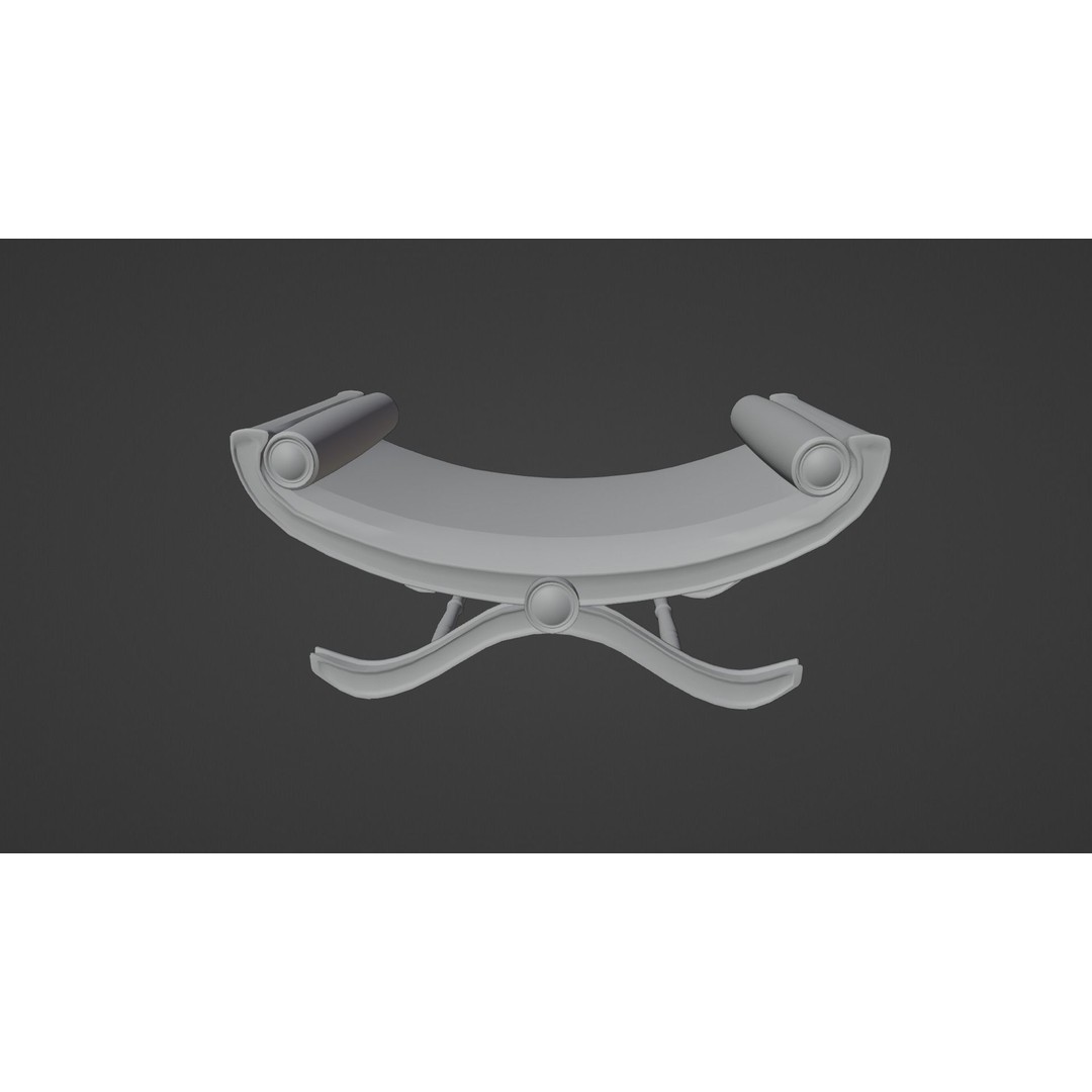 Window Seat 3D Model – Low Poly Furniture Asset, FBX & OBJ - View 10