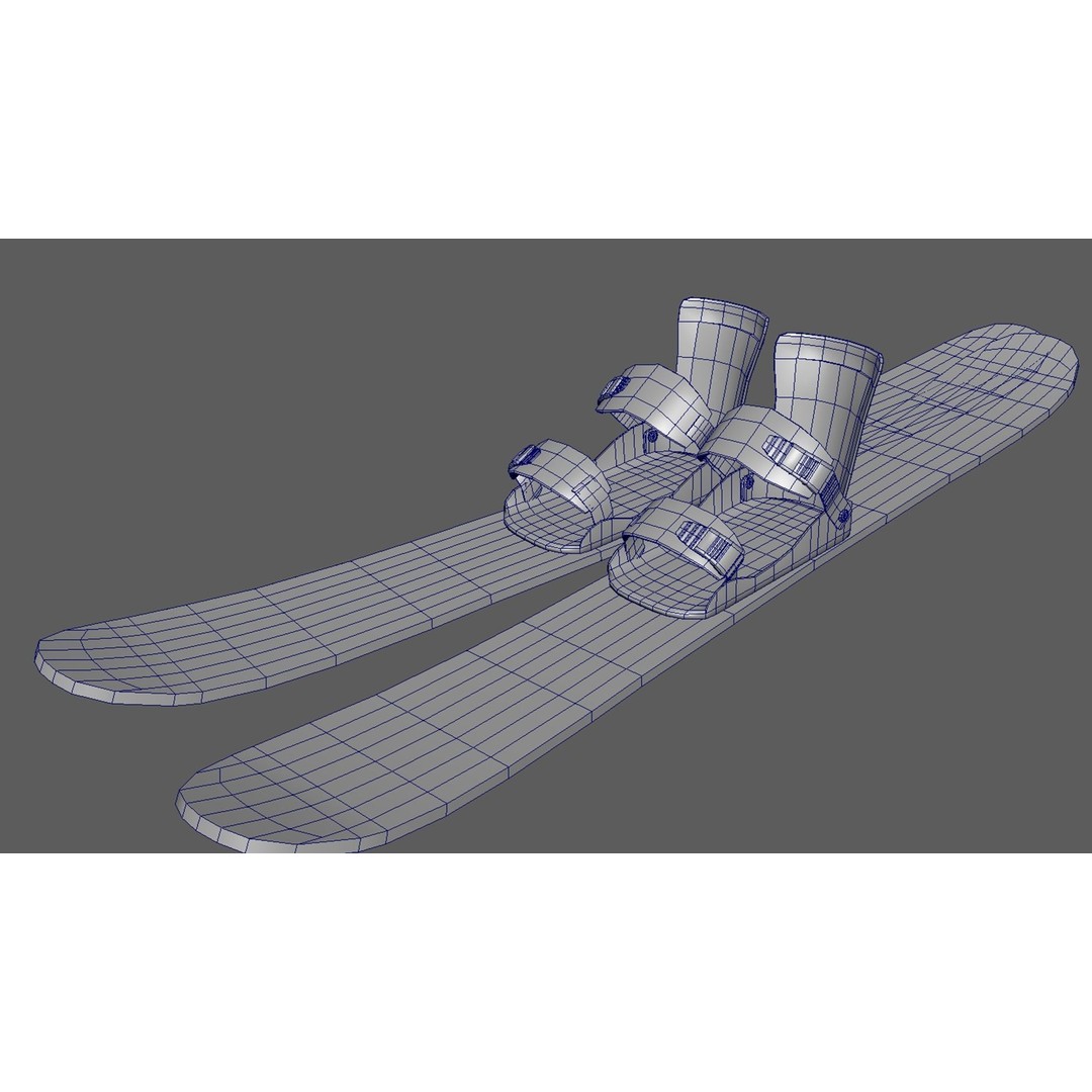 Skiing Player 3D Model – Rigged Animation Pack with 50 Actions