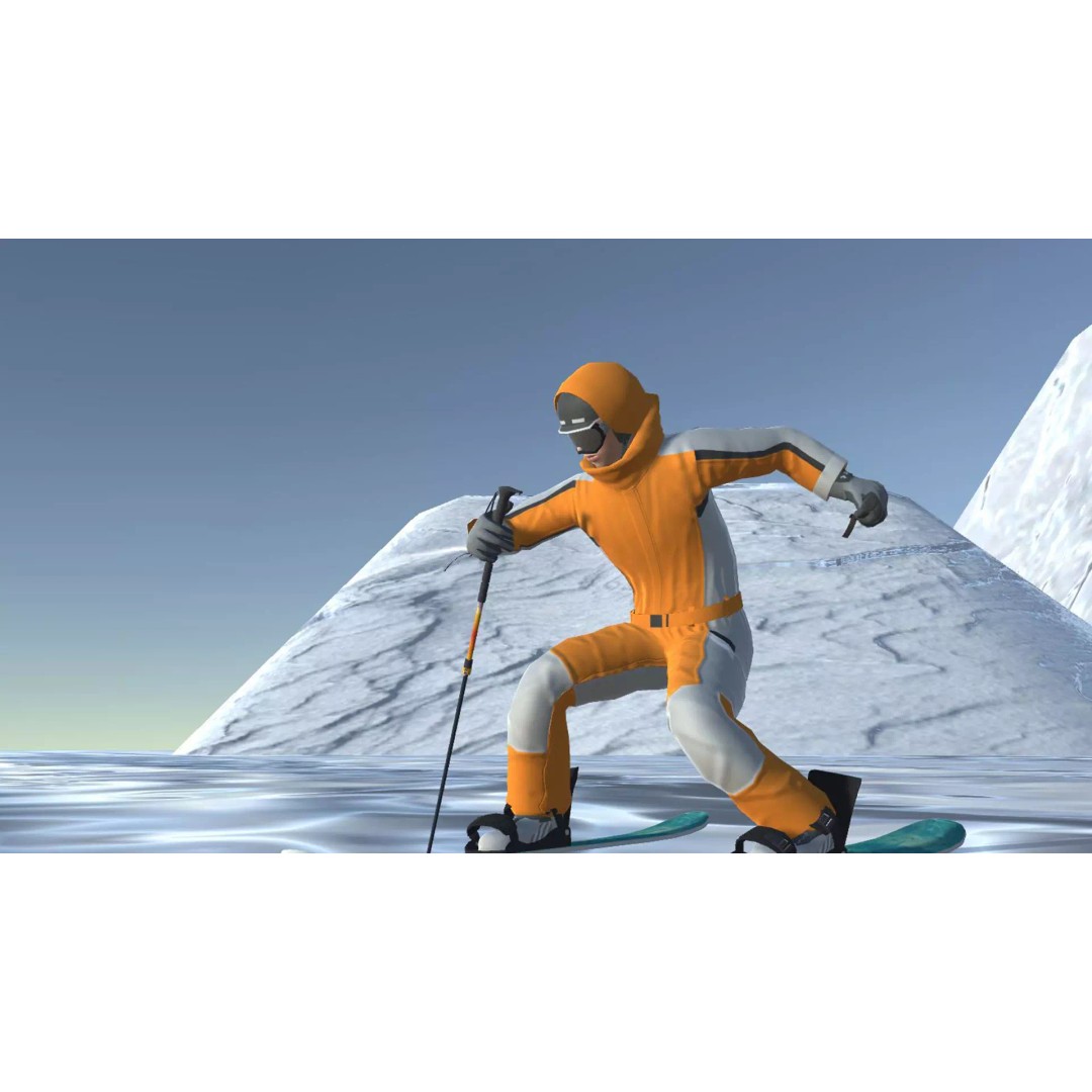 Skiing Player 3D Model – Rigged Animation Pack with 50 Actions - View 2