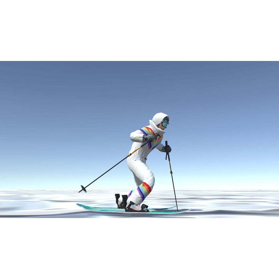 Skiing Player 3D Model – Rigged Animation Pack with 50 Actions - View 5