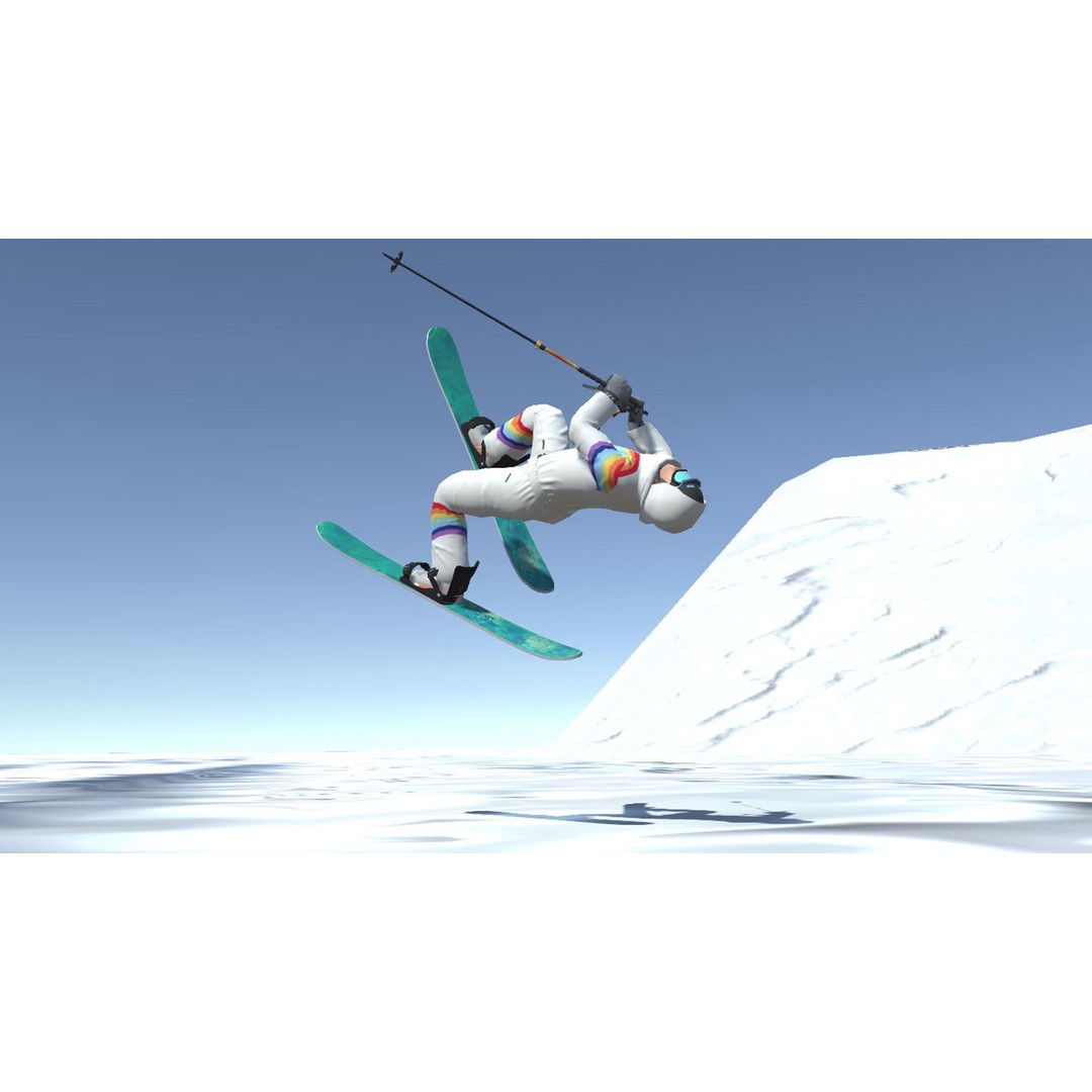 Skiing Player 3D Model – Rigged Animation Pack with 50 Actions - View 6