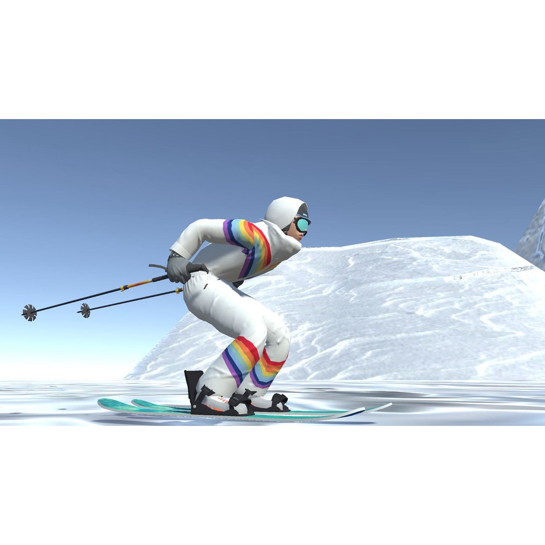 Skiing Player 3D Model – Rigged Animation Pack with 50 Actions - View 8