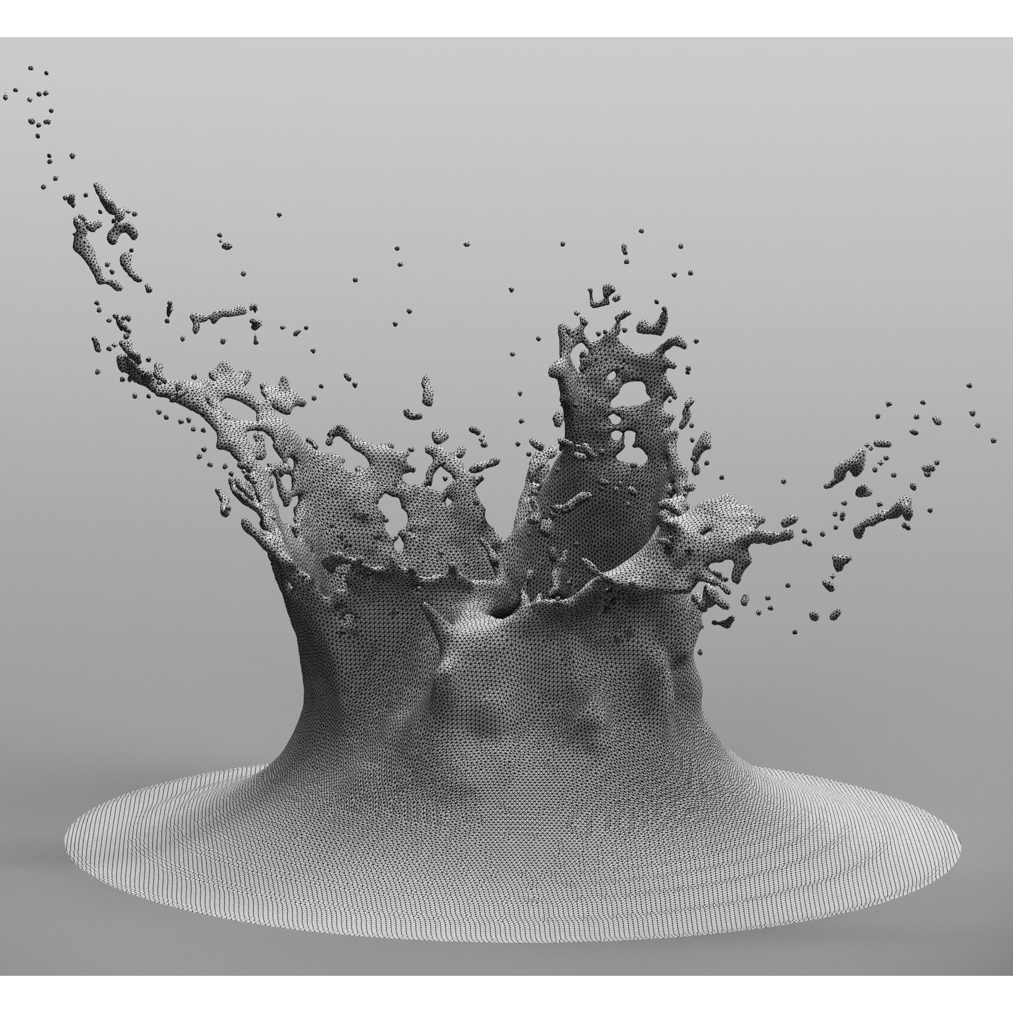 9 Water Splashes Collection - Game-Ready 3D Model