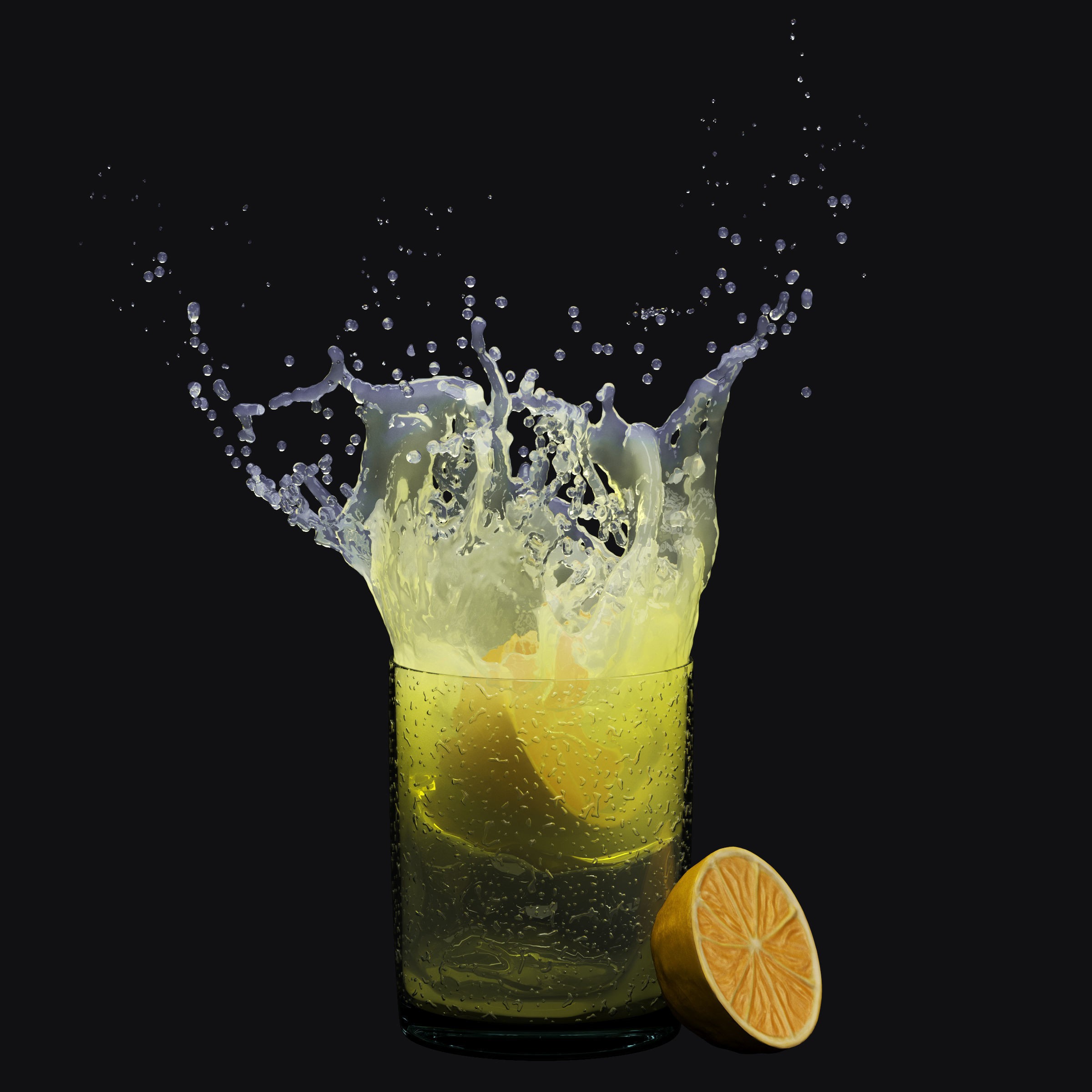 9 Water Splashes Collection - Game-Ready 3D Model - View 10