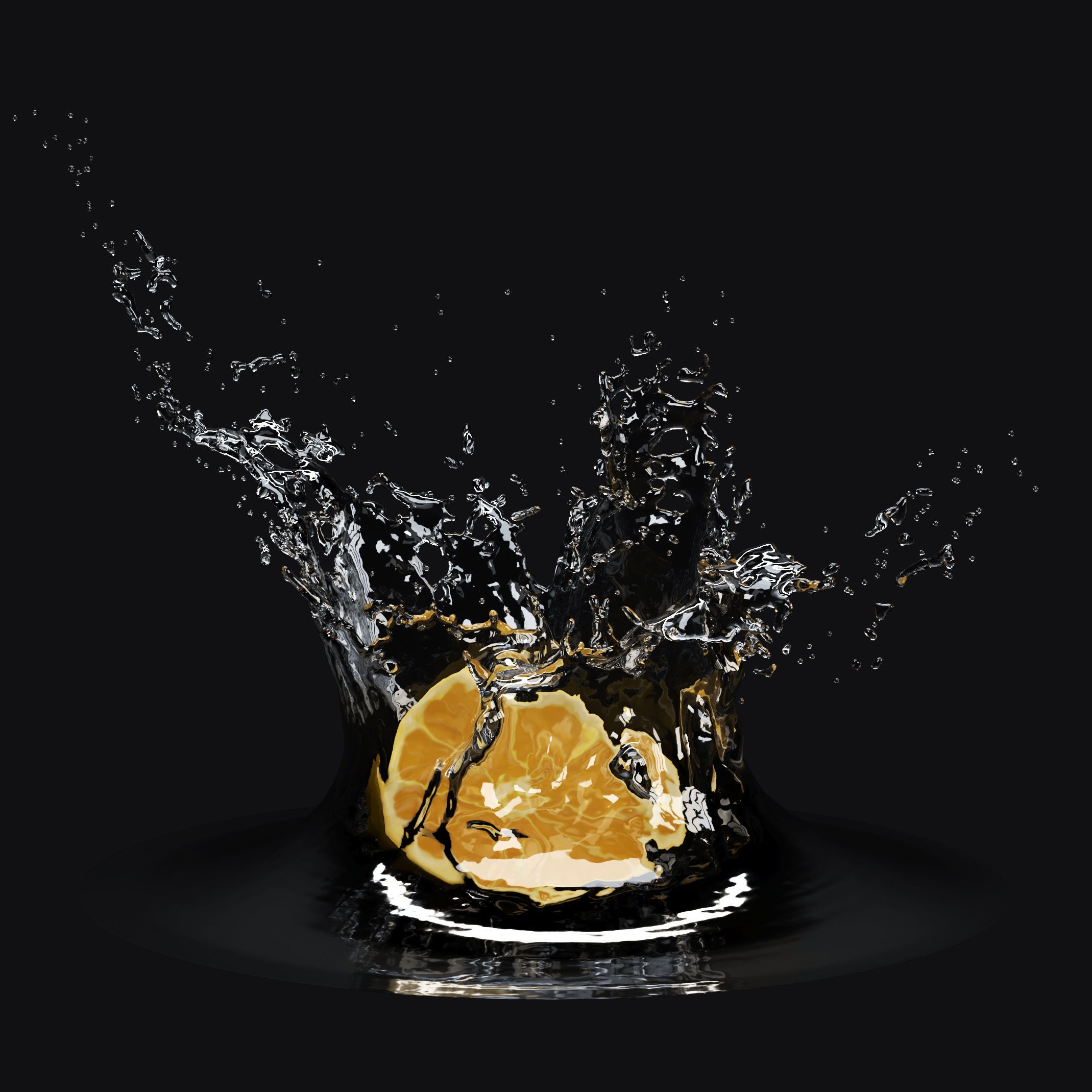 9 Water Splashes Collection - Game-Ready 3D Model - View 12