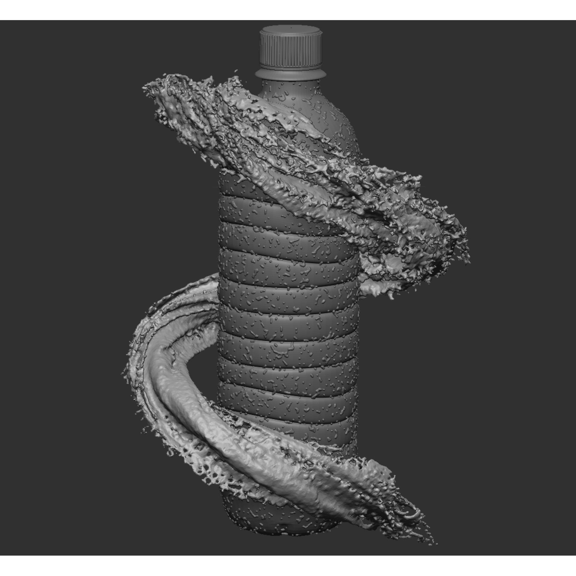 9 Water Splashes Collection - Game-Ready 3D Model - View 18