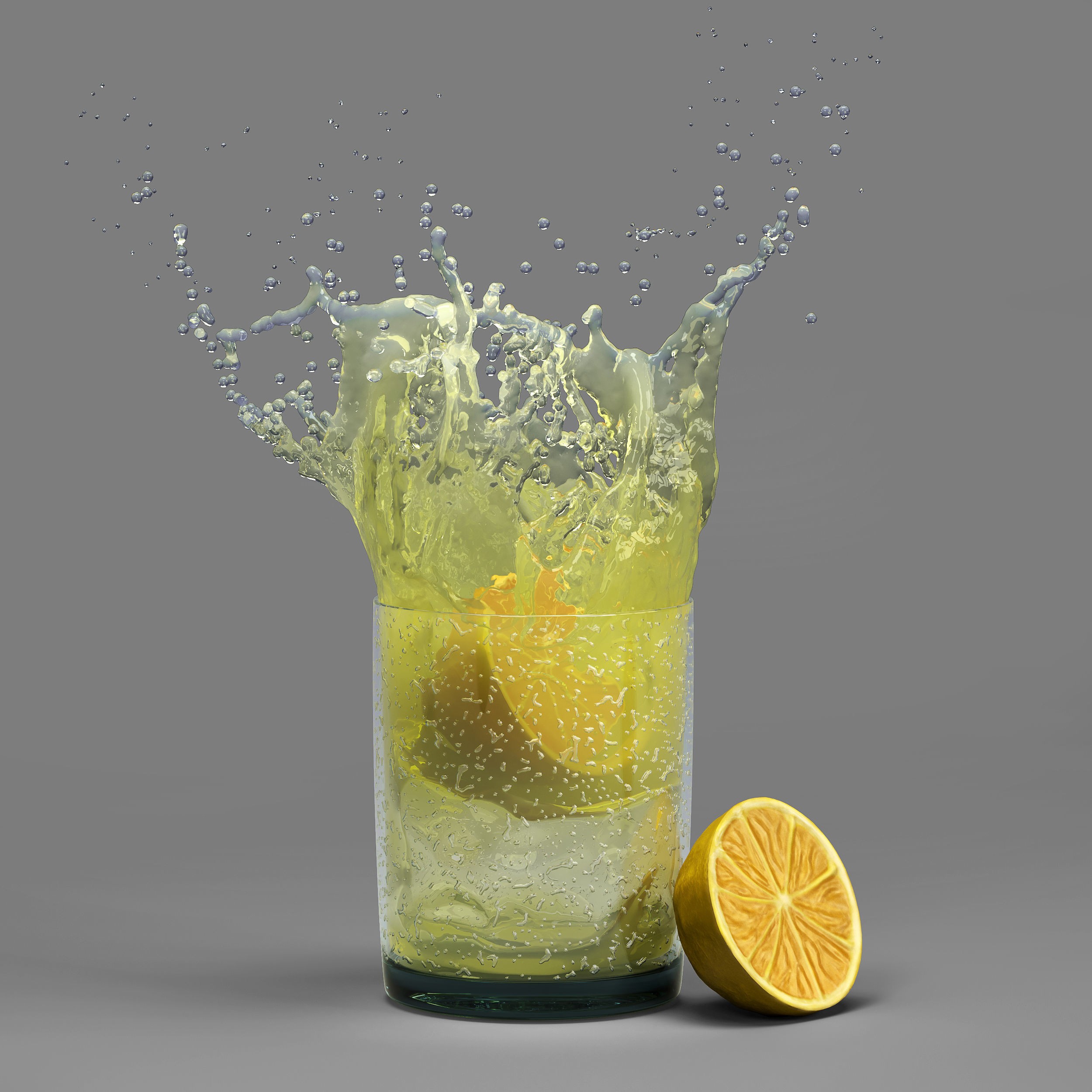 9 Water Splashes Collection - Game-Ready 3D Model - View 9