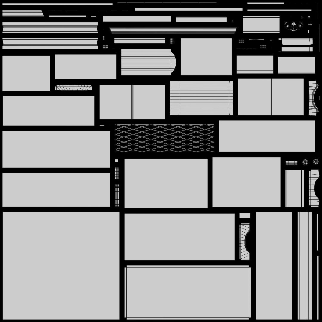 Old Hutch 3D Model – Low Poly Furniture Asset, FBX, PBR Textures