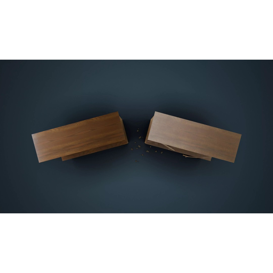 Old Hutch 3D Model – Low Poly Furniture Asset, FBX, PBR Textures - View 14