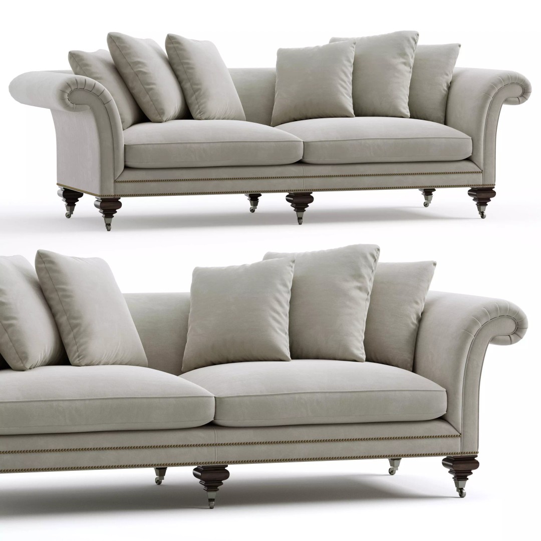 Ralph Lauren Heiress Sofa 3D Model – High Poly PBR Game Asset, FBX - View 2