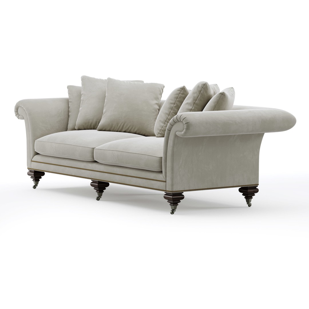 Ralph Lauren Heiress Sofa 3D Model – High Poly PBR Game Asset, FBX - View 3
