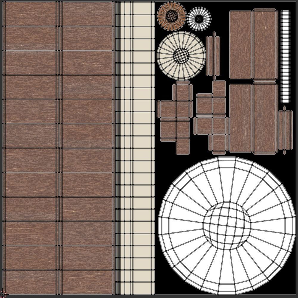 Hot Tub 3D Model – Realistic Outdoor Furniture with PBR Textures - View 12
