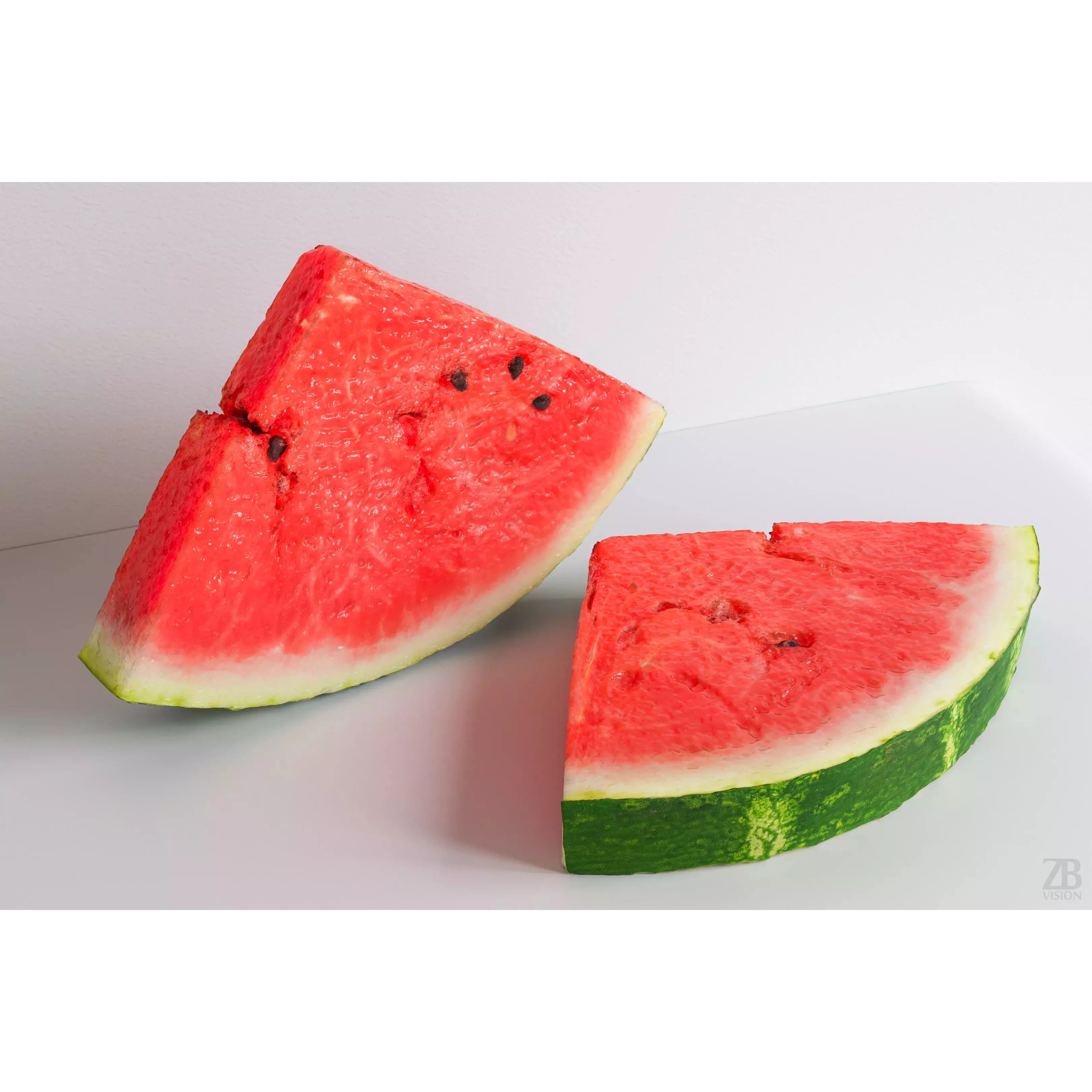 Watermelon Slice - Photorealistic 3D Model - View 2