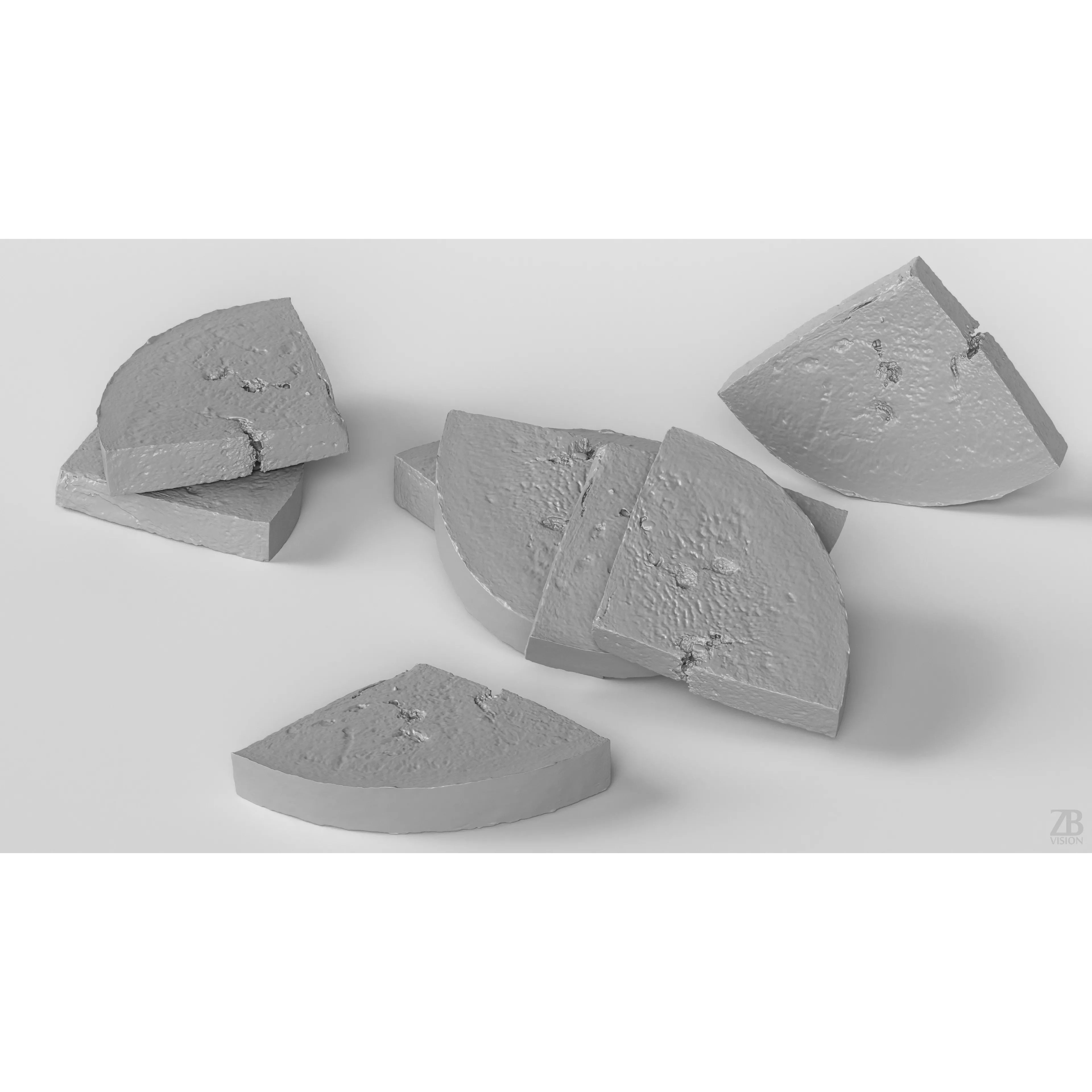 Watermelon Slice - Photorealistic 3D Model - View 5