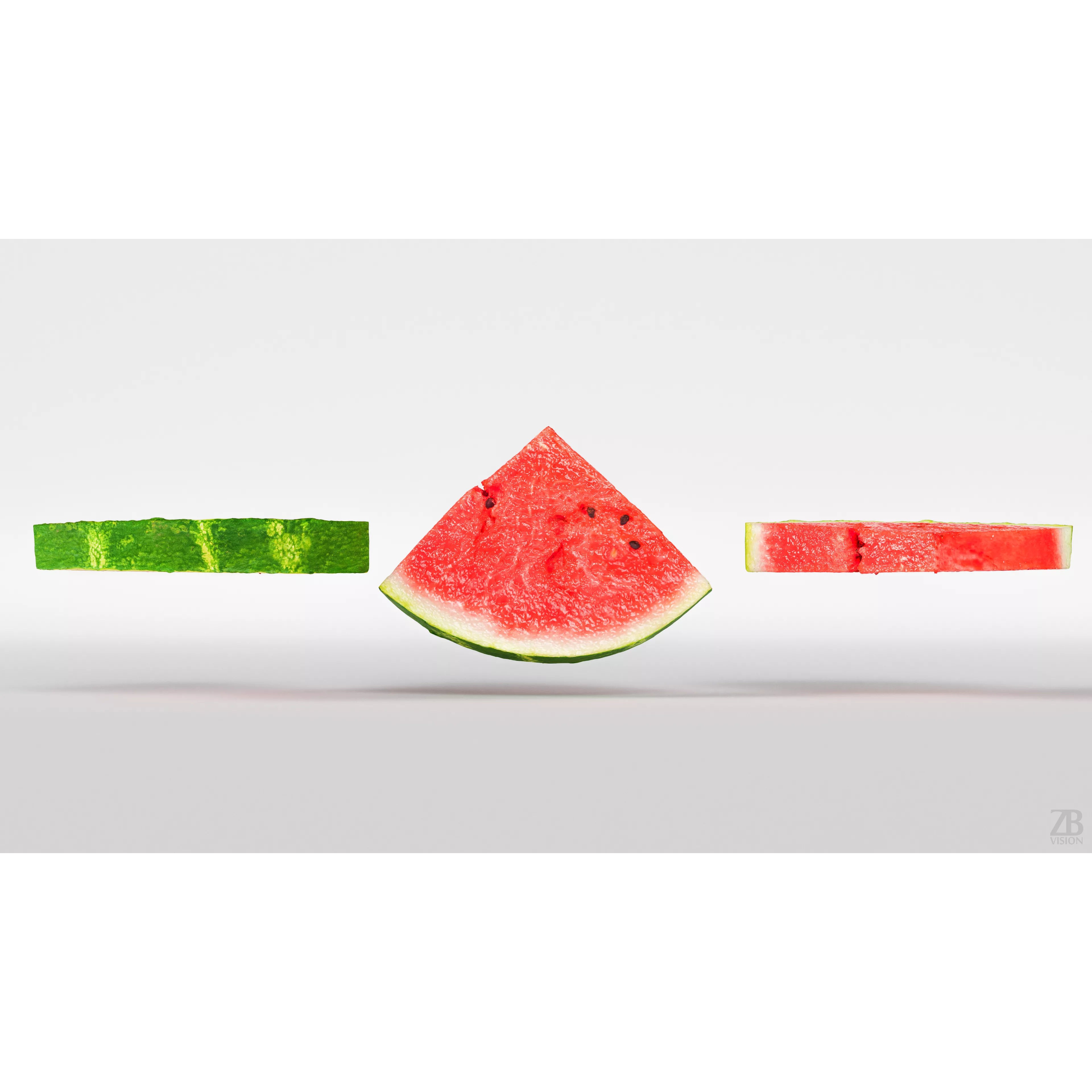 Watermelon Slice - Photorealistic 3D Model - View 6