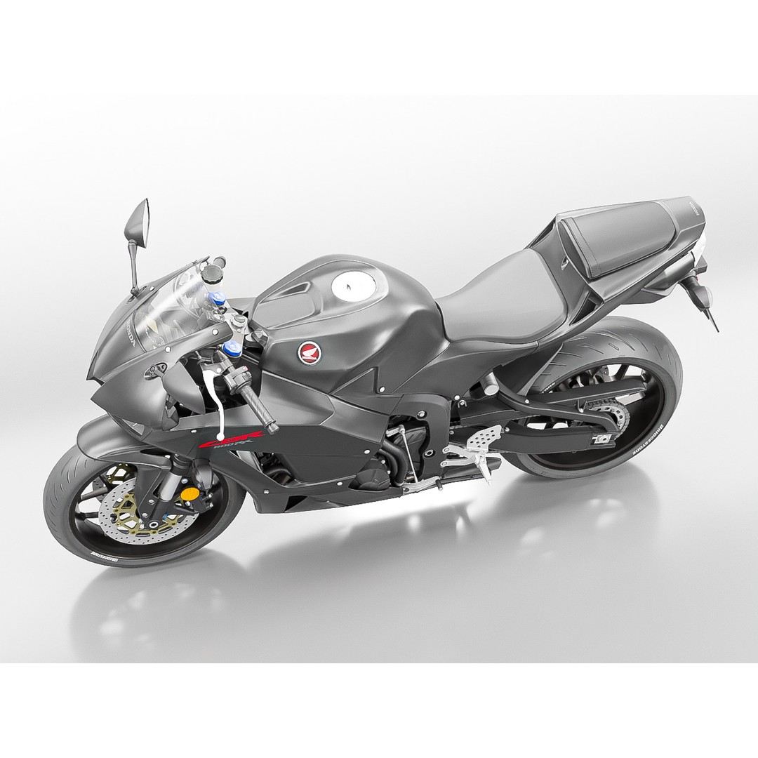 HONDA CBR 600 RR 2018 3D Model – High Poly PBR Motorcycle, FBX - View 7