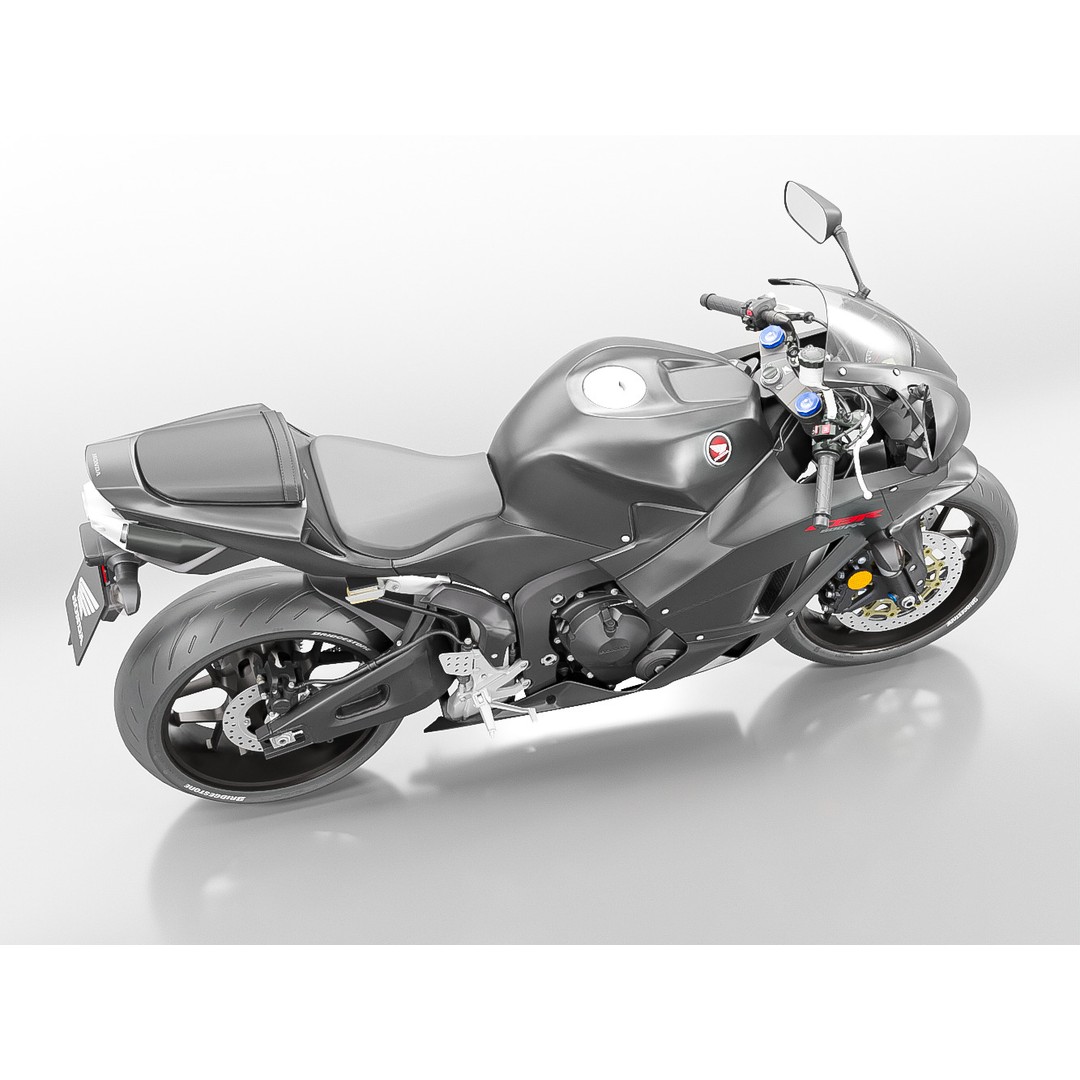 HONDA CBR 600 RR 2018 3D Model – High Poly PBR Motorcycle, FBX - View 8