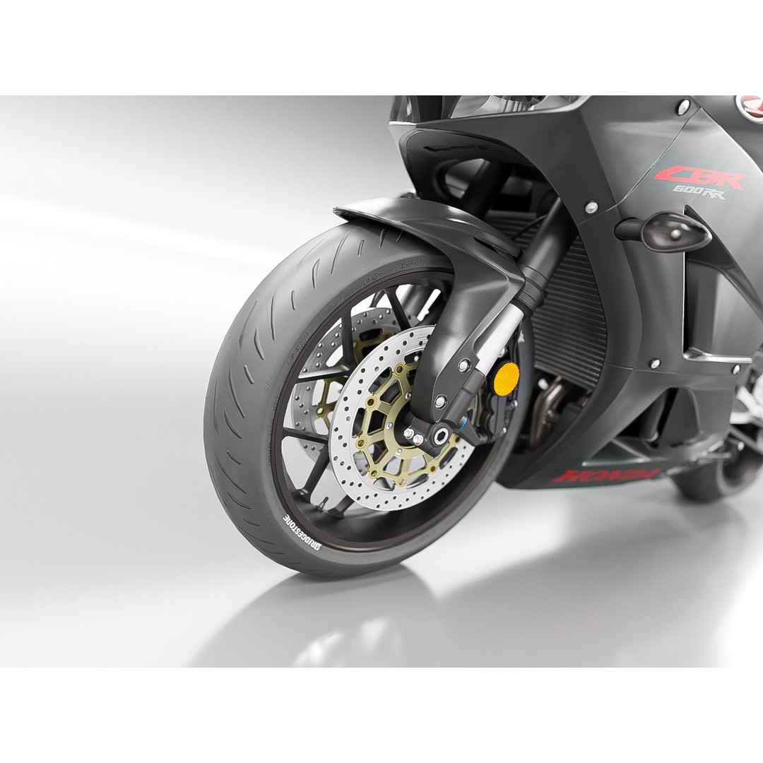HONDA CBR 600 RR 2018 3D Model – High Poly PBR Motorcycle, FBX - View 9