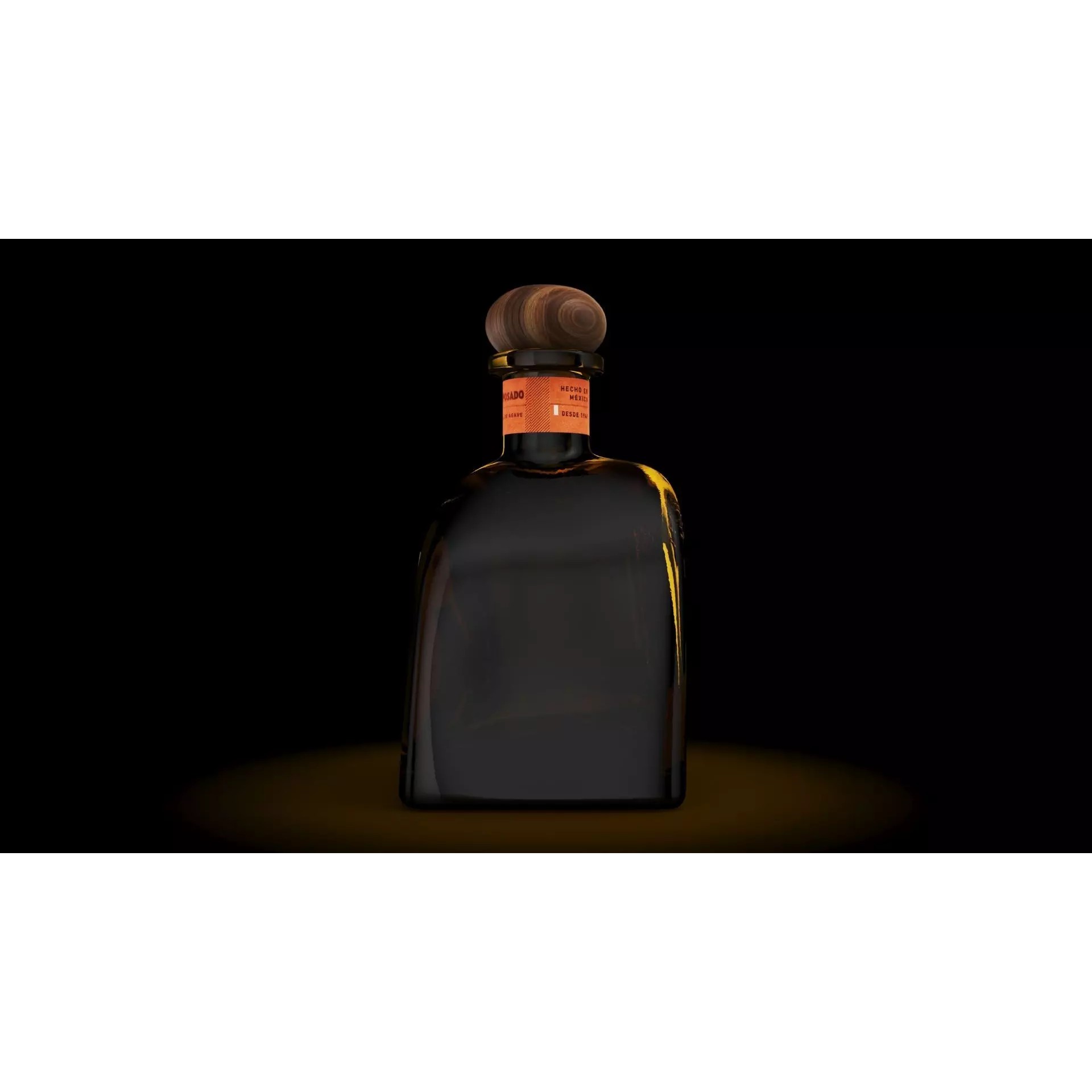 Tequila Don Julio Reposado - Game-Ready 3D Model - View 10