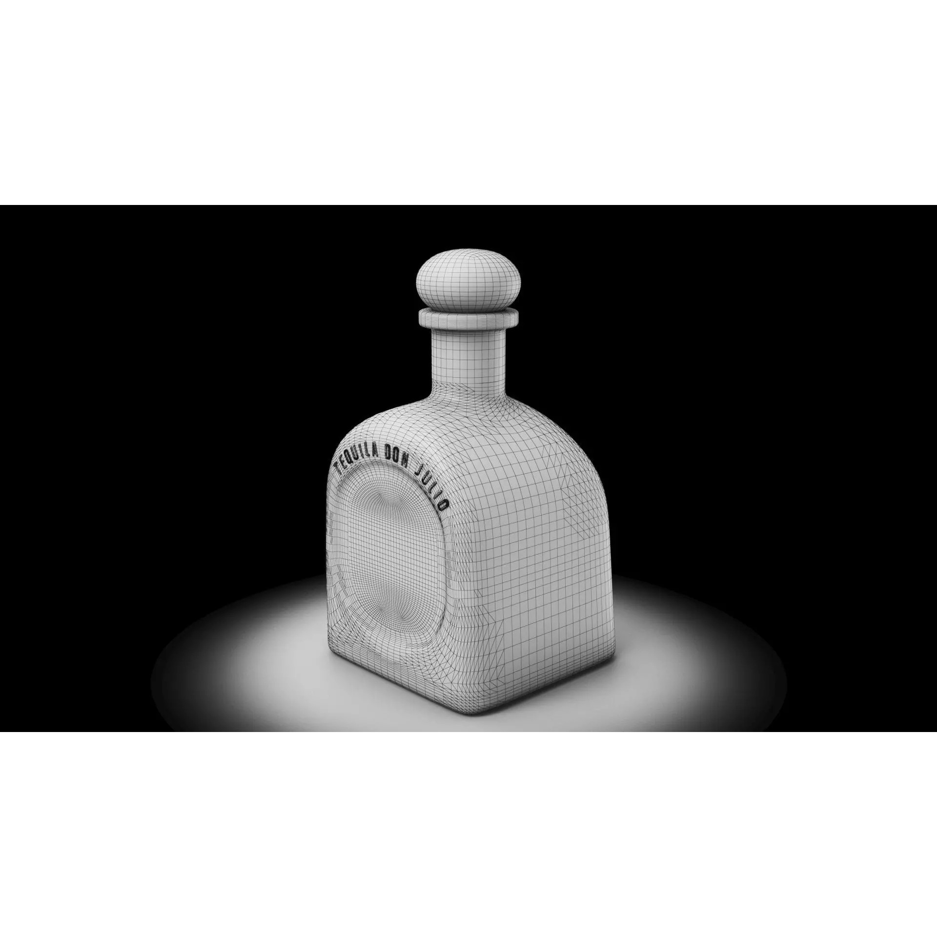 Tequila Don Julio Reposado - Game-Ready 3D Model - View 4