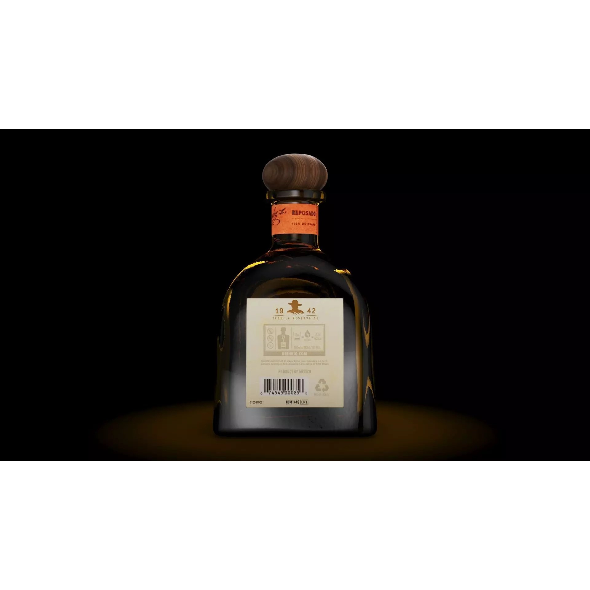 Tequila Don Julio Reposado - Game-Ready 3D Model - View 8