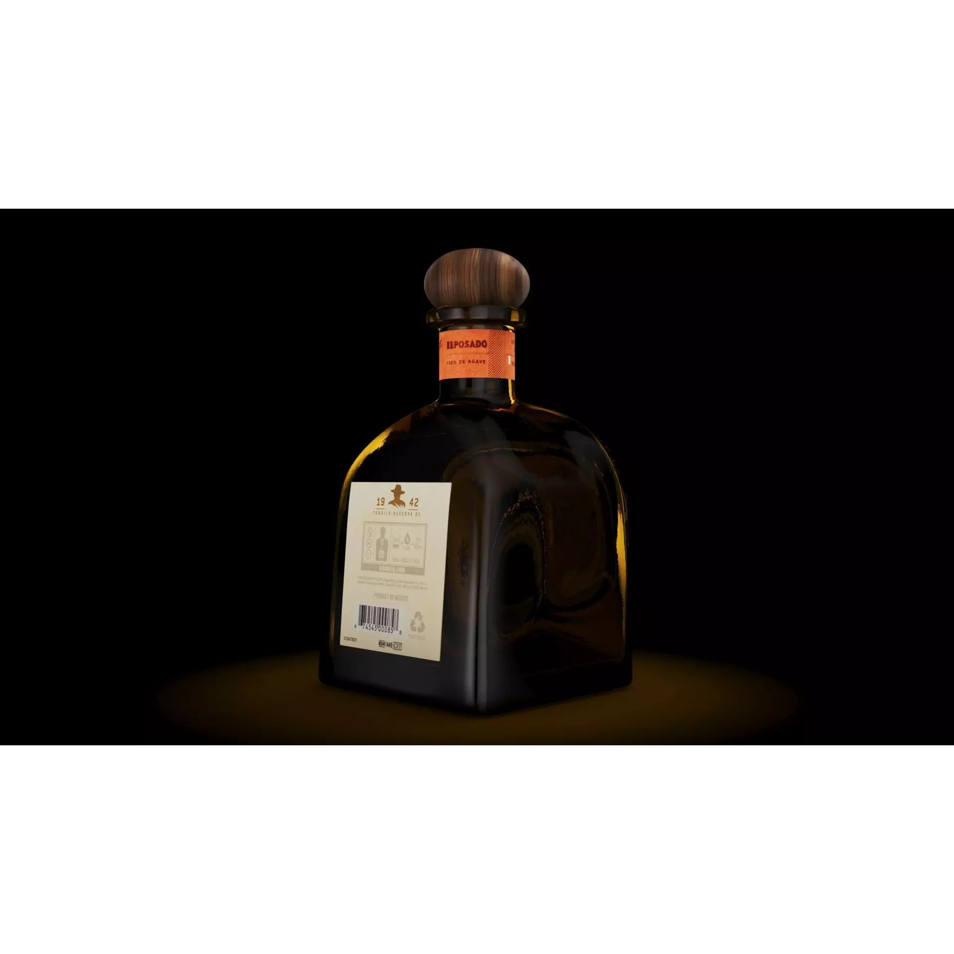 Tequila Don Julio Reposado - Game-Ready 3D Model - View 9