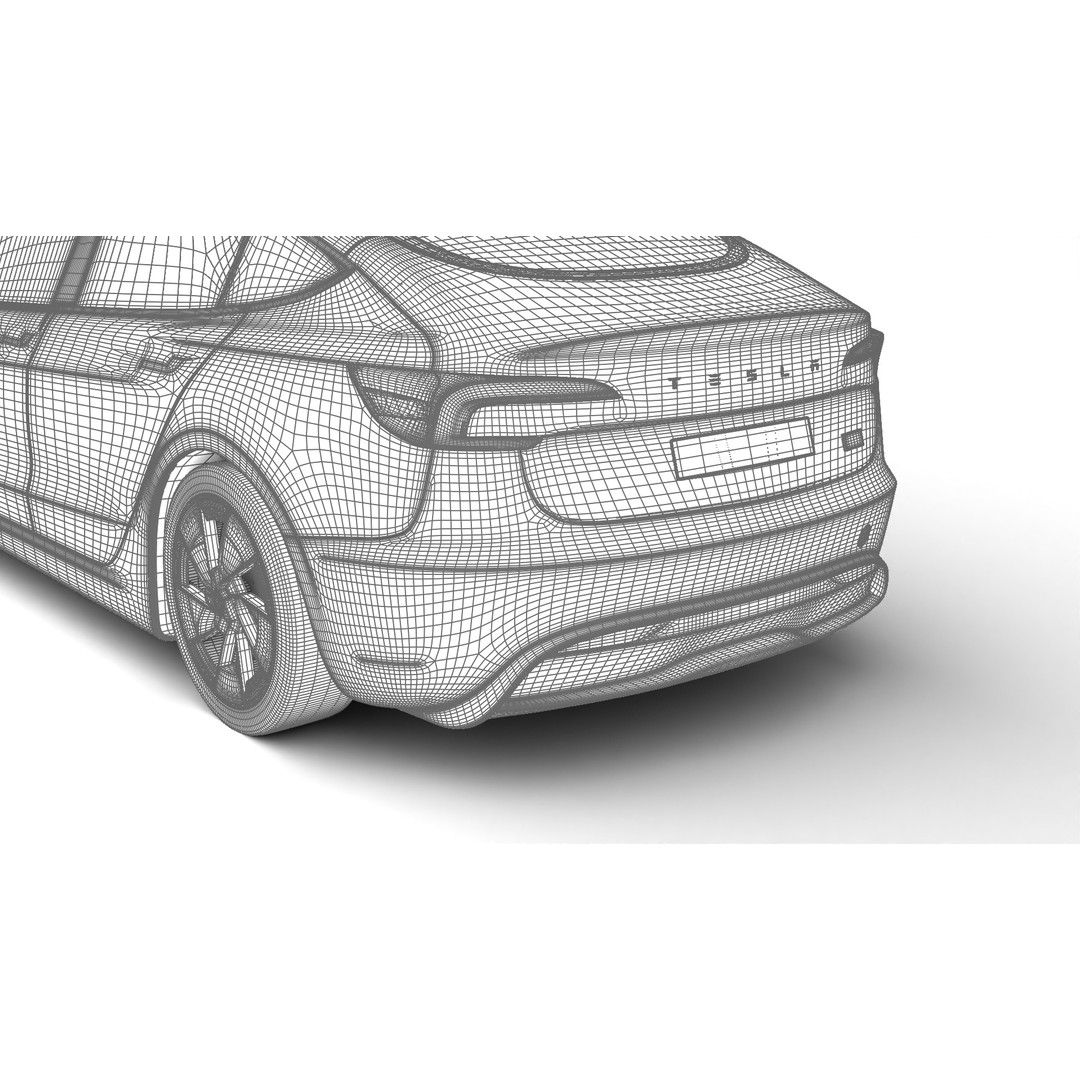 Tesla Model 3 Performance 2025 3D Model – High Poly Rigged Vehicle, FBX, Blender