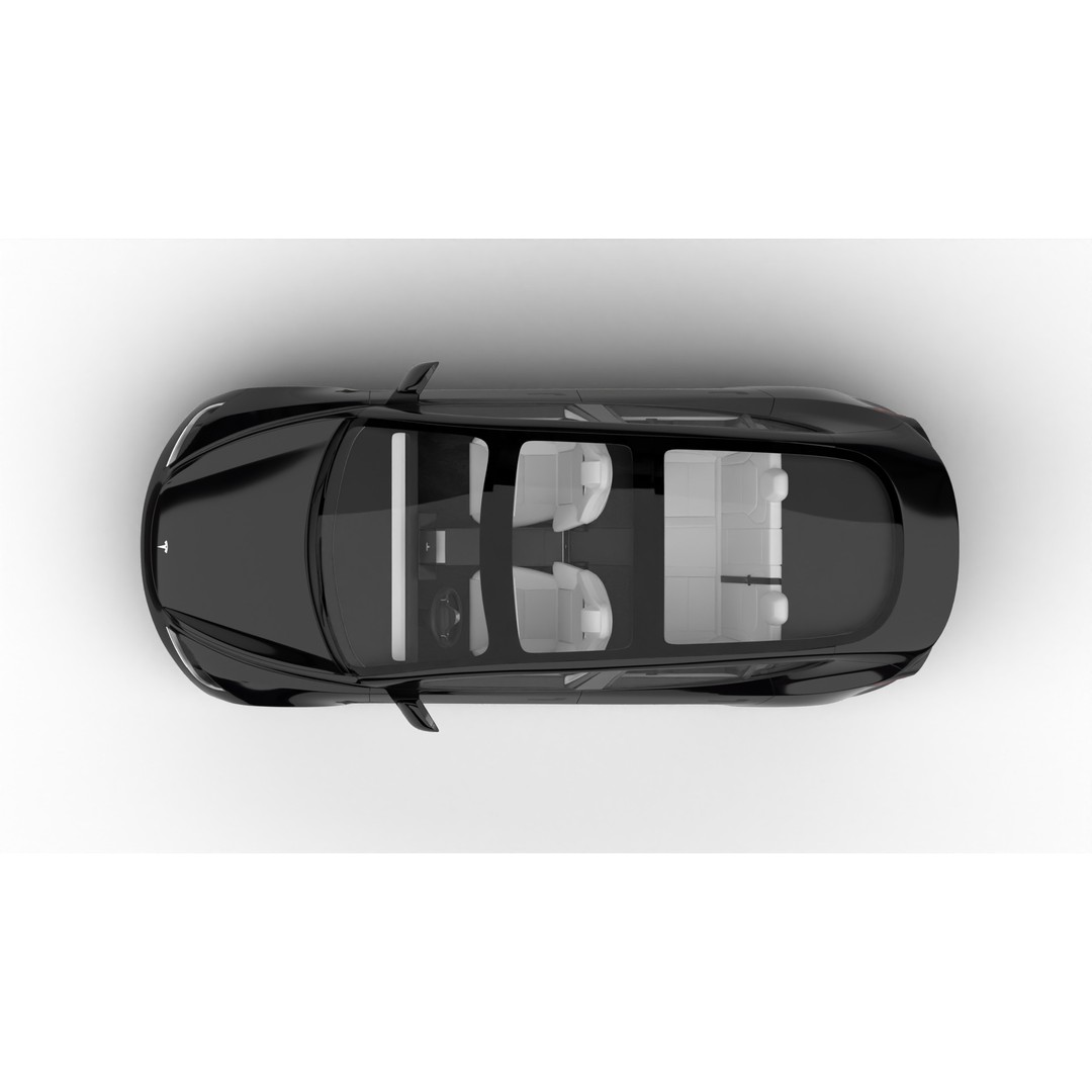 Tesla Model 3 Performance 2025 3D Model – High Poly Rigged Vehicle, FBX, Blender - View 18