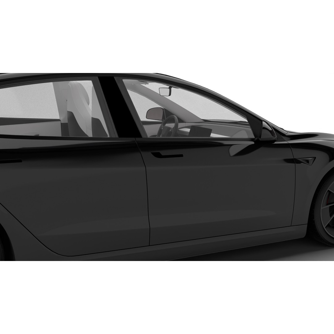 Tesla Model 3 Performance 2025 3D Model – High Poly Rigged Vehicle, FBX, Blender - View 20