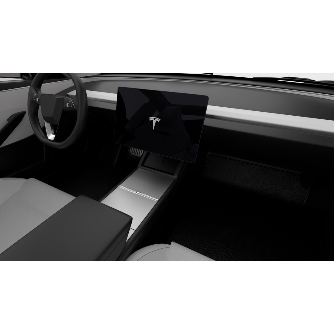 Tesla Model 3 Performance 2025 3D Model – High Poly Rigged Vehicle, FBX, Blender - View 21