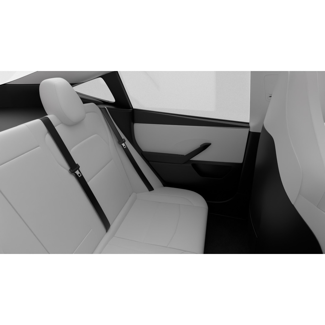 Tesla Model 3 Performance 2025 3D Model – High Poly Rigged Vehicle, FBX, Blender - View 27