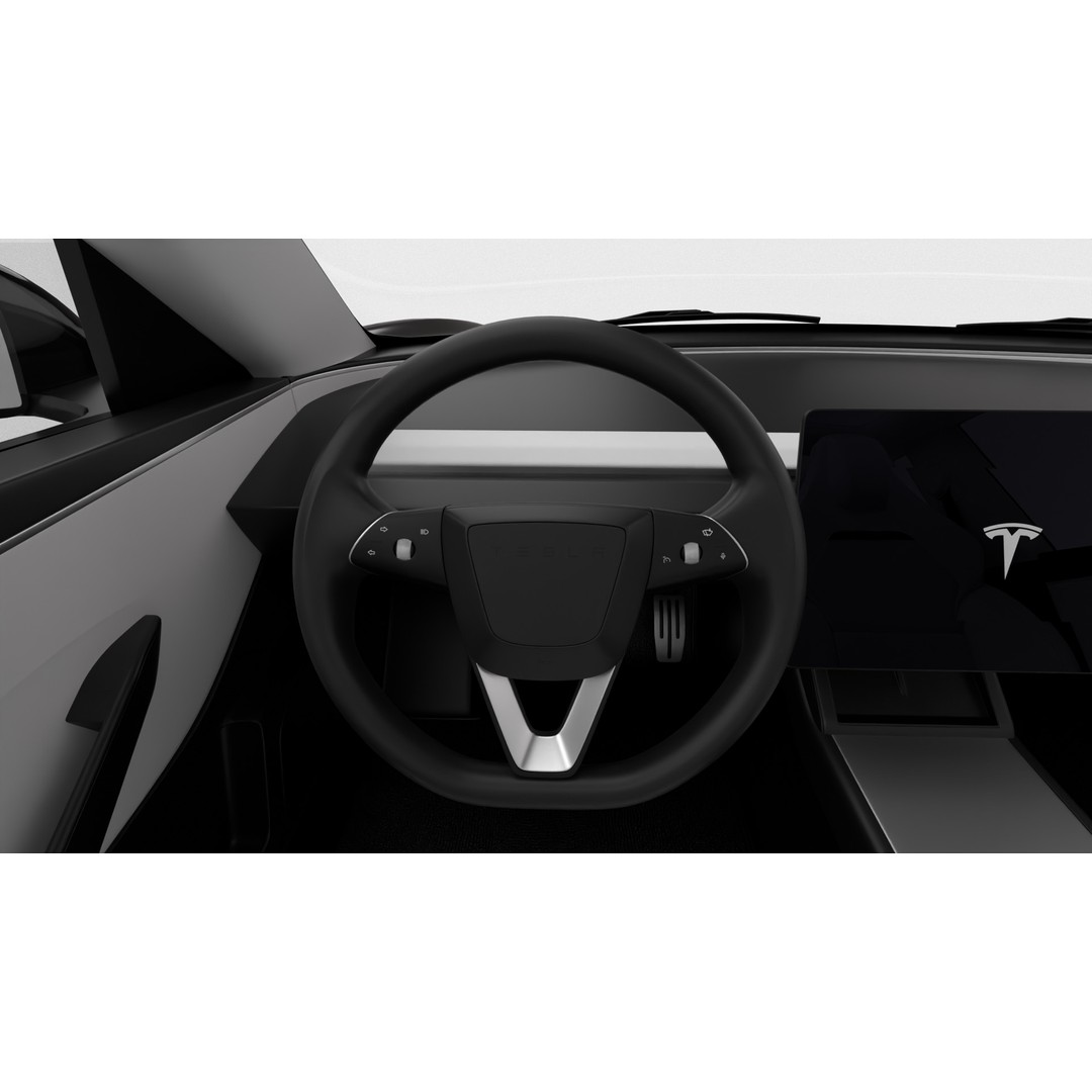 Tesla Model 3 Performance 2025 3D Model – High Poly Rigged Vehicle, FBX, Blender - View 28