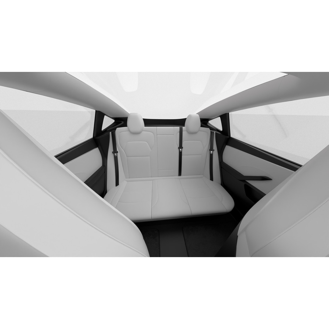 Tesla Model 3 Performance 2025 3D Model – High Poly Rigged Vehicle, FBX, Blender - View 30