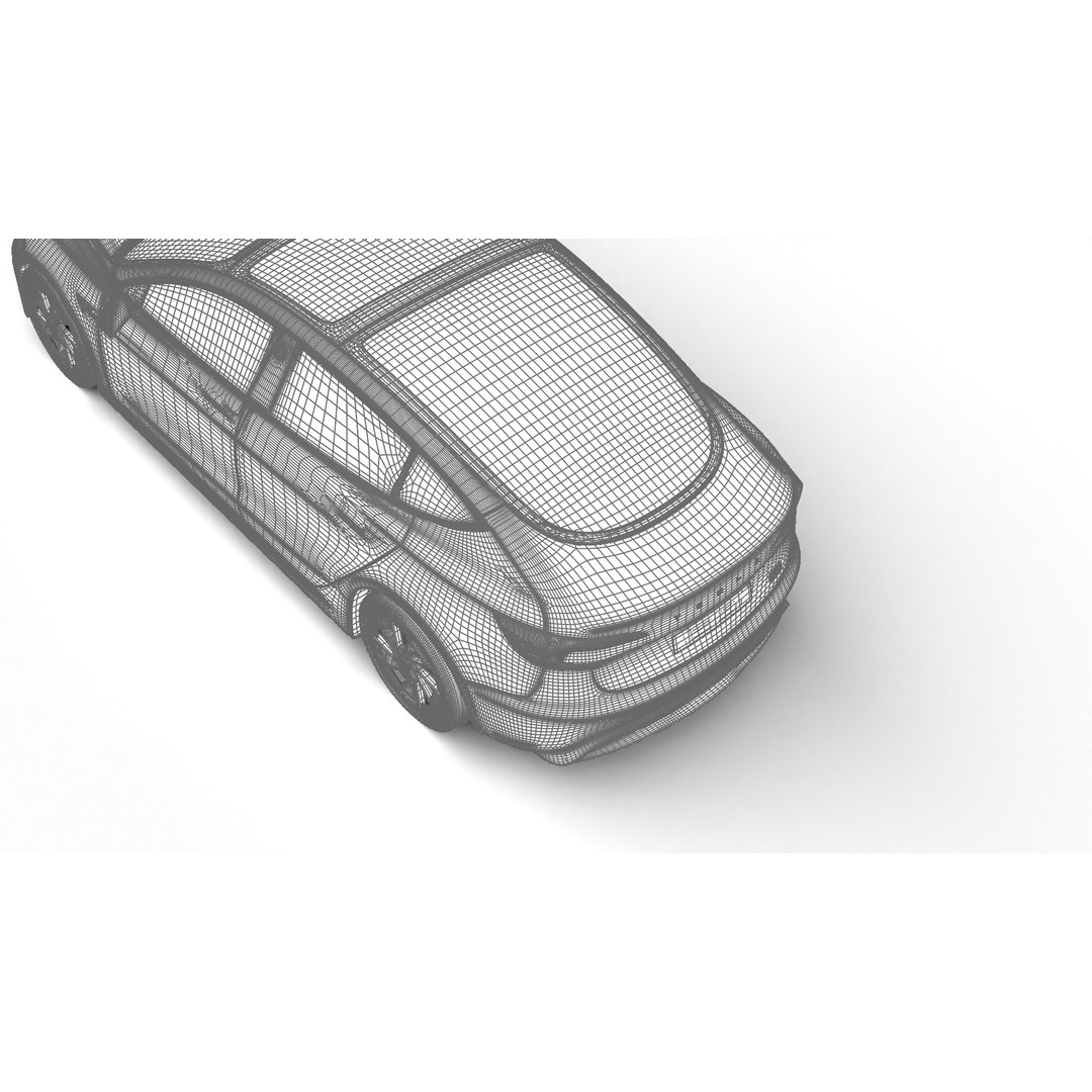 Tesla Model 3 Performance 2025 3D Model – High Poly Rigged Vehicle, FBX, Blender - View 39