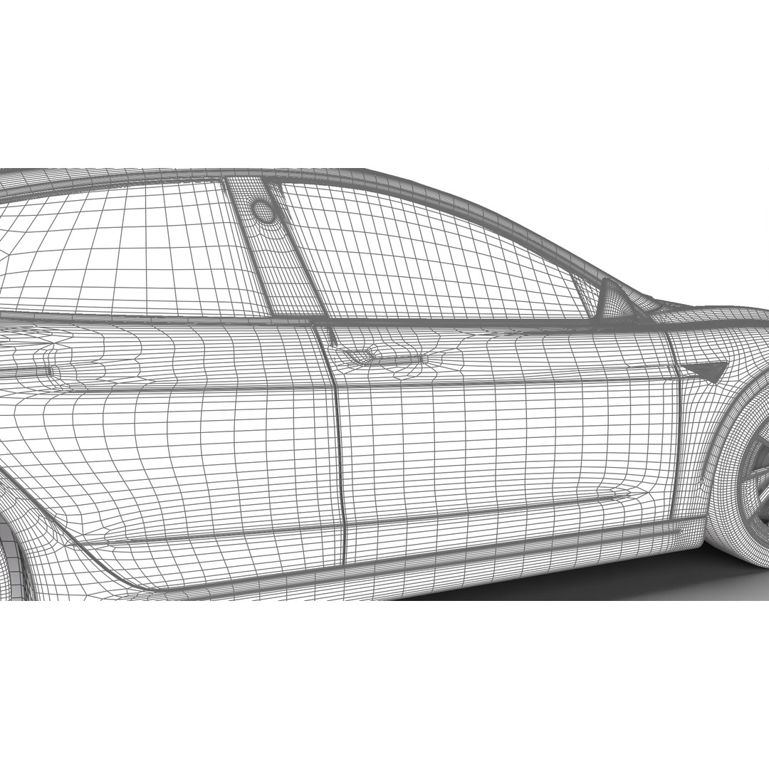Tesla Model 3 Performance 2025 3D Model – High Poly Rigged Vehicle, FBX, Blender - View 40