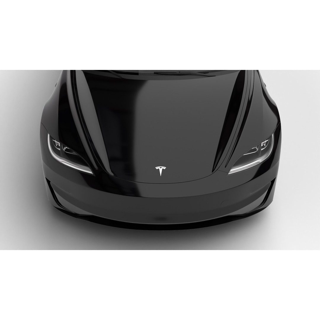 Tesla Model 3 Performance 2025 3D Model – High Poly Rigged Vehicle, FBX, Blender - View 8