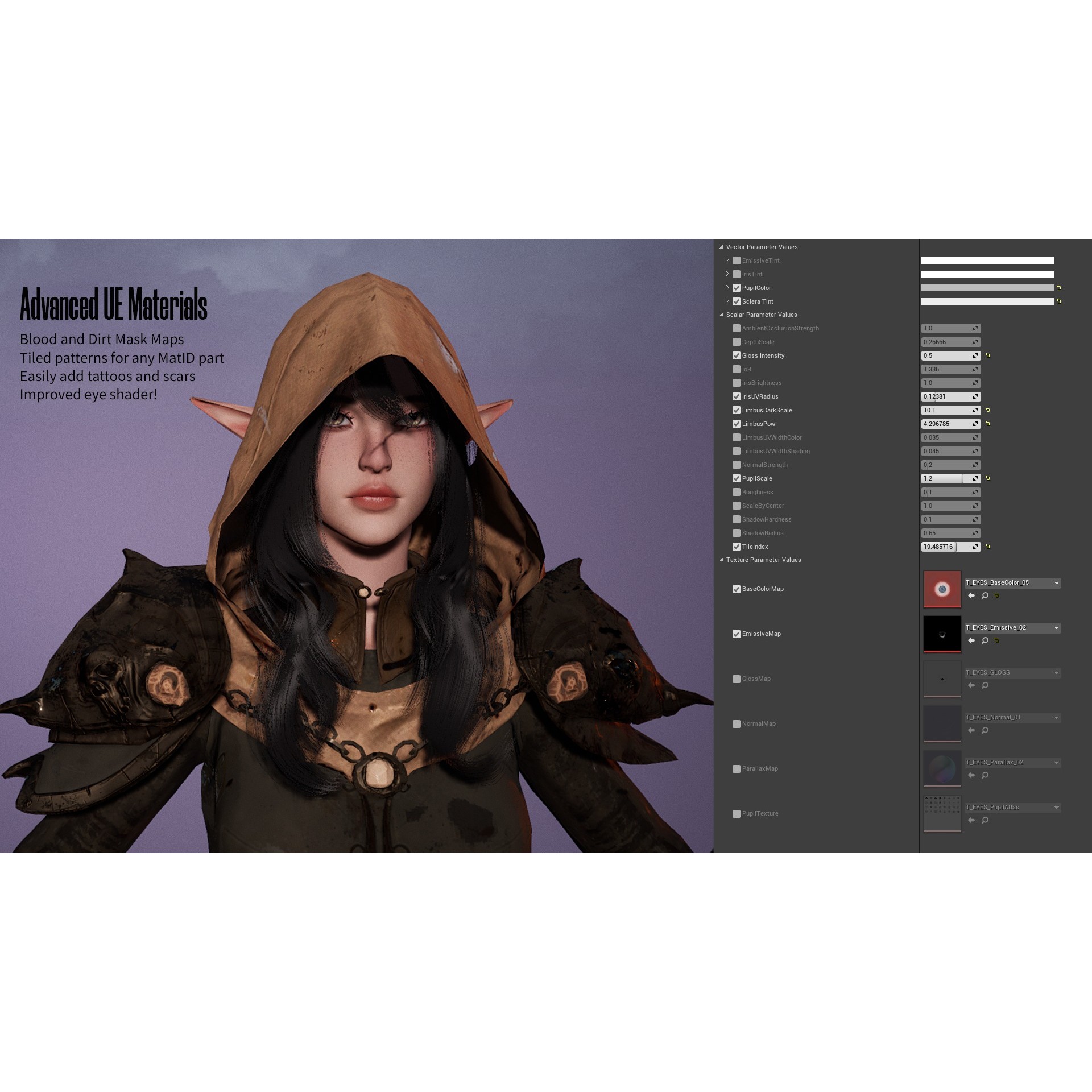 Death Archer Girl Morgana - Low-Poly Game-Ready 3D Model - View 18