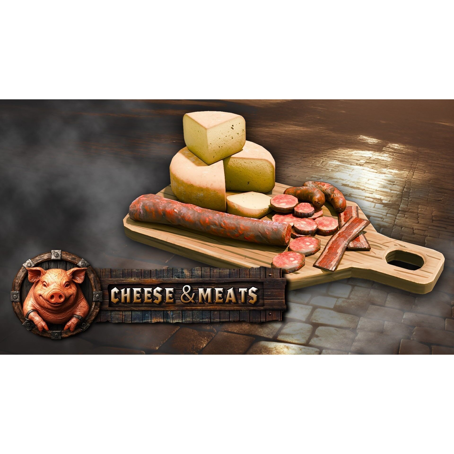 Stylized Medieval Food Pack - Low-Poly Game-Ready 3D Model - View 5