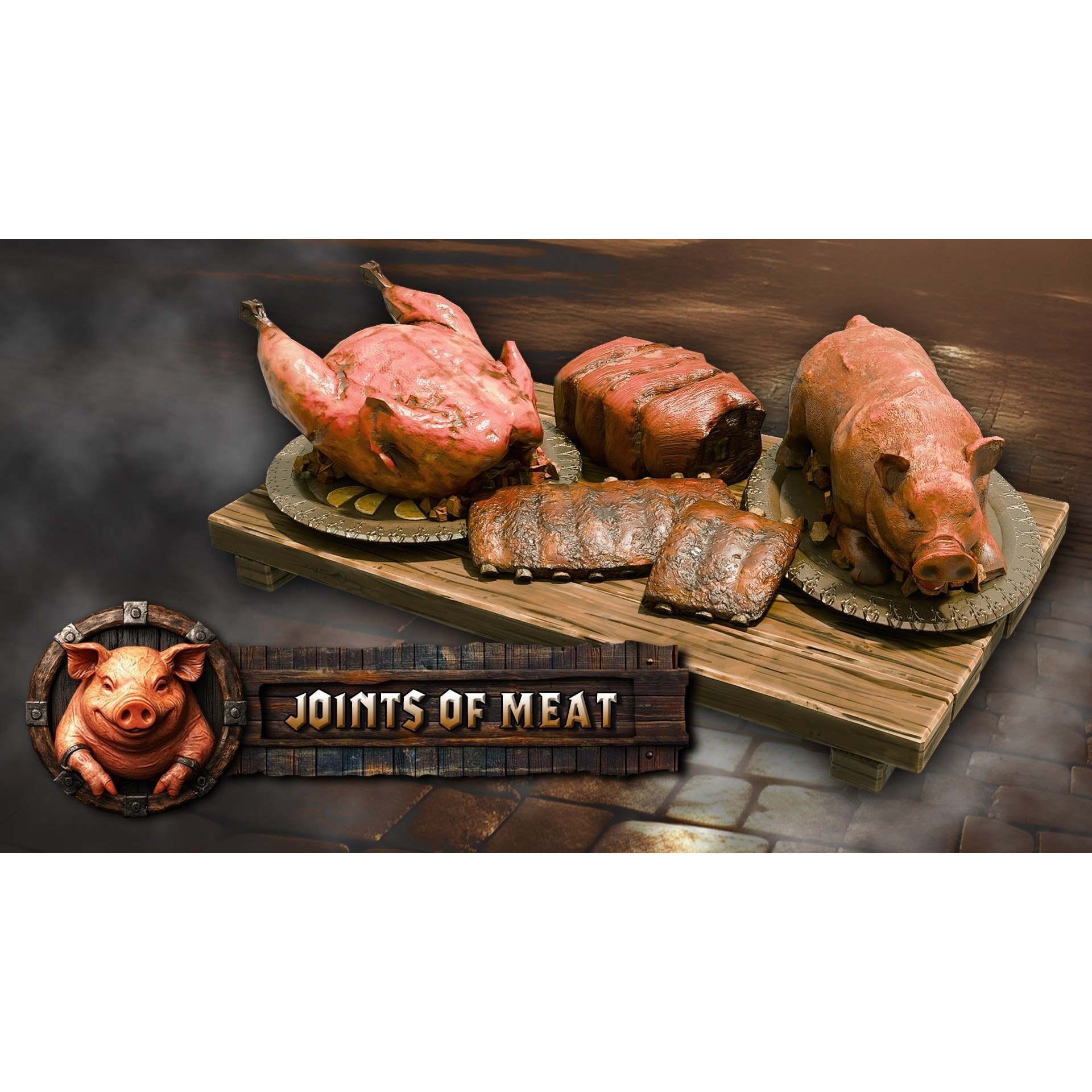 Stylized Medieval Food Pack - Low-Poly Game-Ready 3D Model - View 9