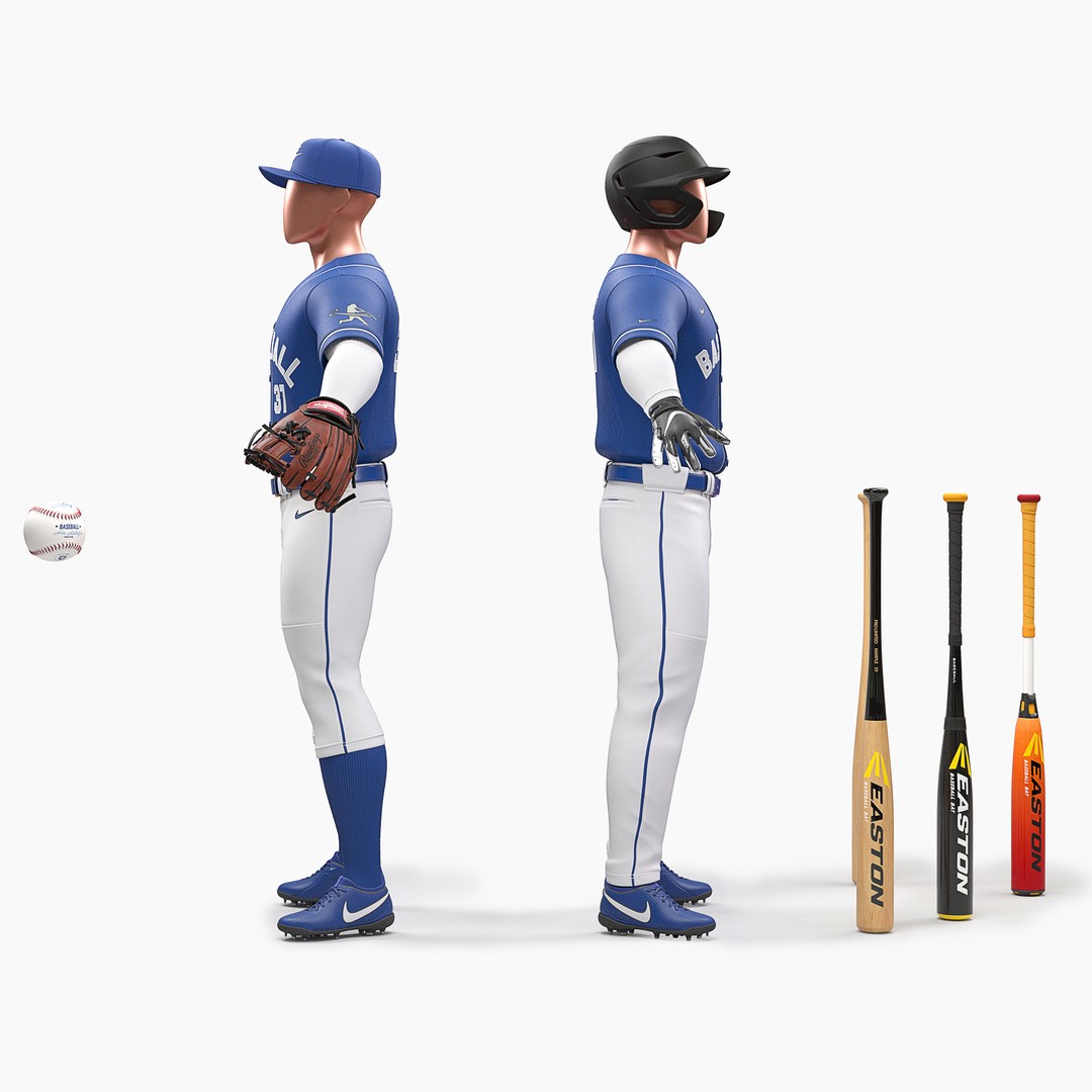 Baseball Uniform 3D Model – Photorealistic Player Outfit, FBX, OBJ - View 7