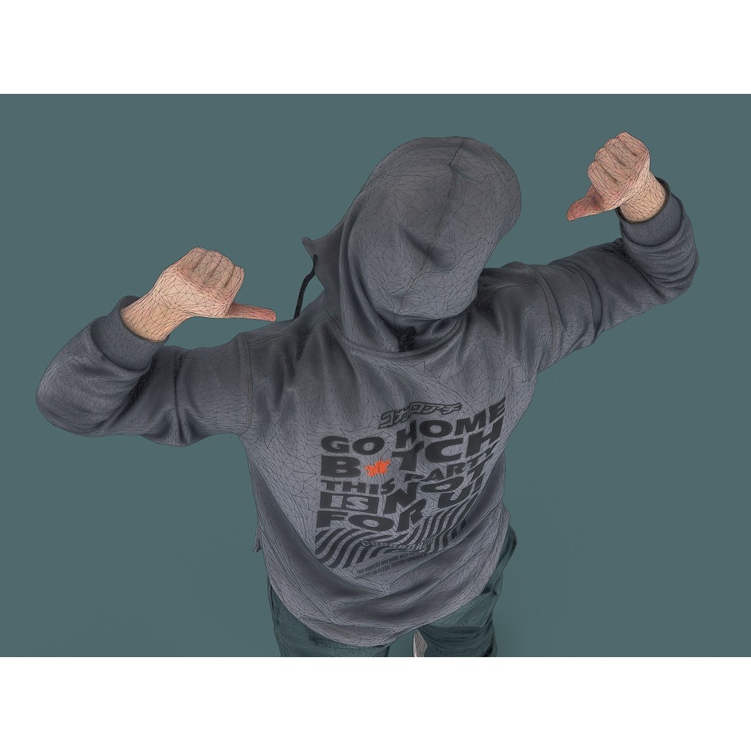 Casual Male Character 3D Model – Photorealistic Game Asset, FBX - View 11