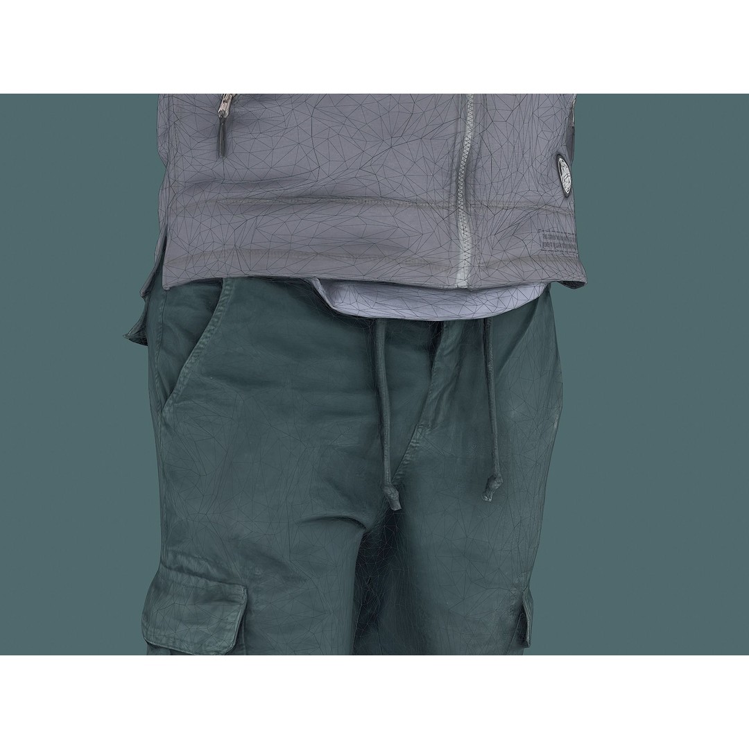 Casual Male Character 3D Model – Photorealistic Game Asset, FBX - View 12