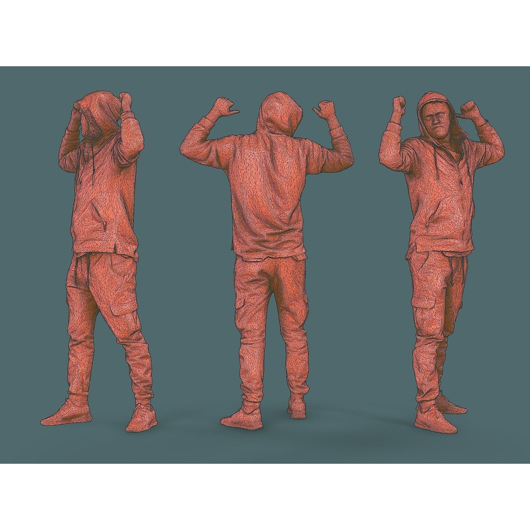 Casual Male Character 3D Model – Photorealistic Game Asset, FBX - View 5