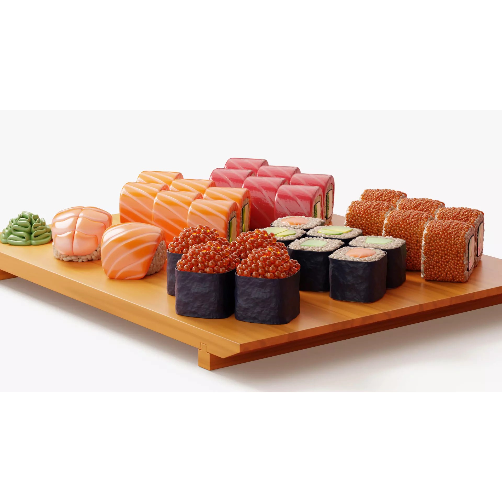 Assorted Sushi Collection - Game-Ready 3D Model - View 7