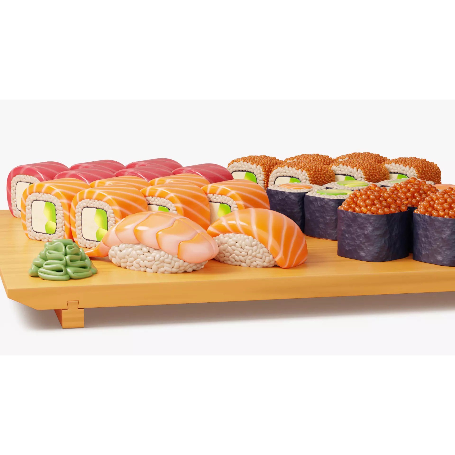 Assorted Sushi Collection - Game-Ready 3D Model - View 9